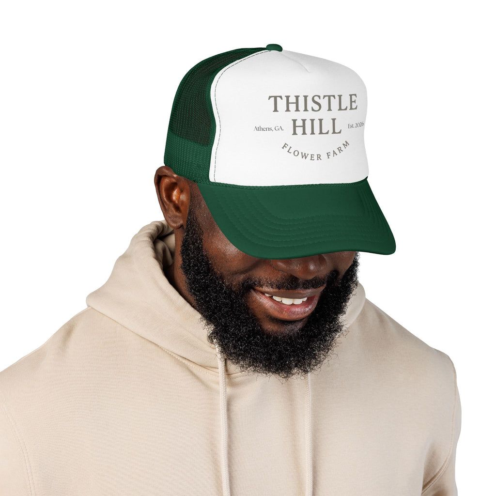 Thistle Hill Flower Farm Foam Trucker Hat (GREY)