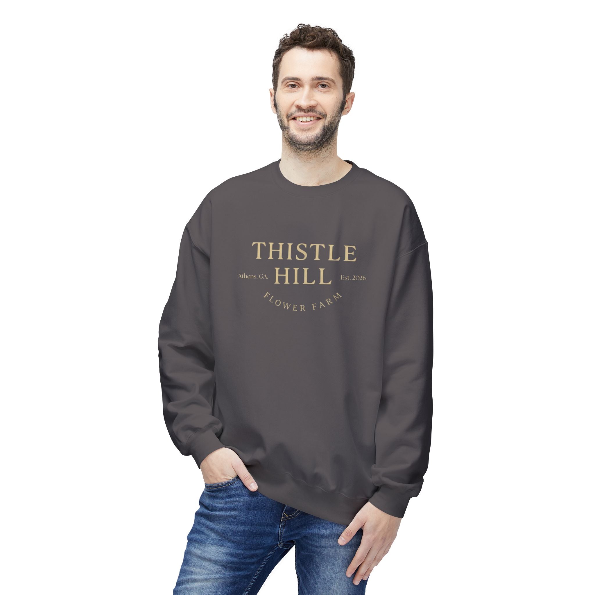 Midweight Softstyle Fleece Crewneck Sweatshirt (TAN)