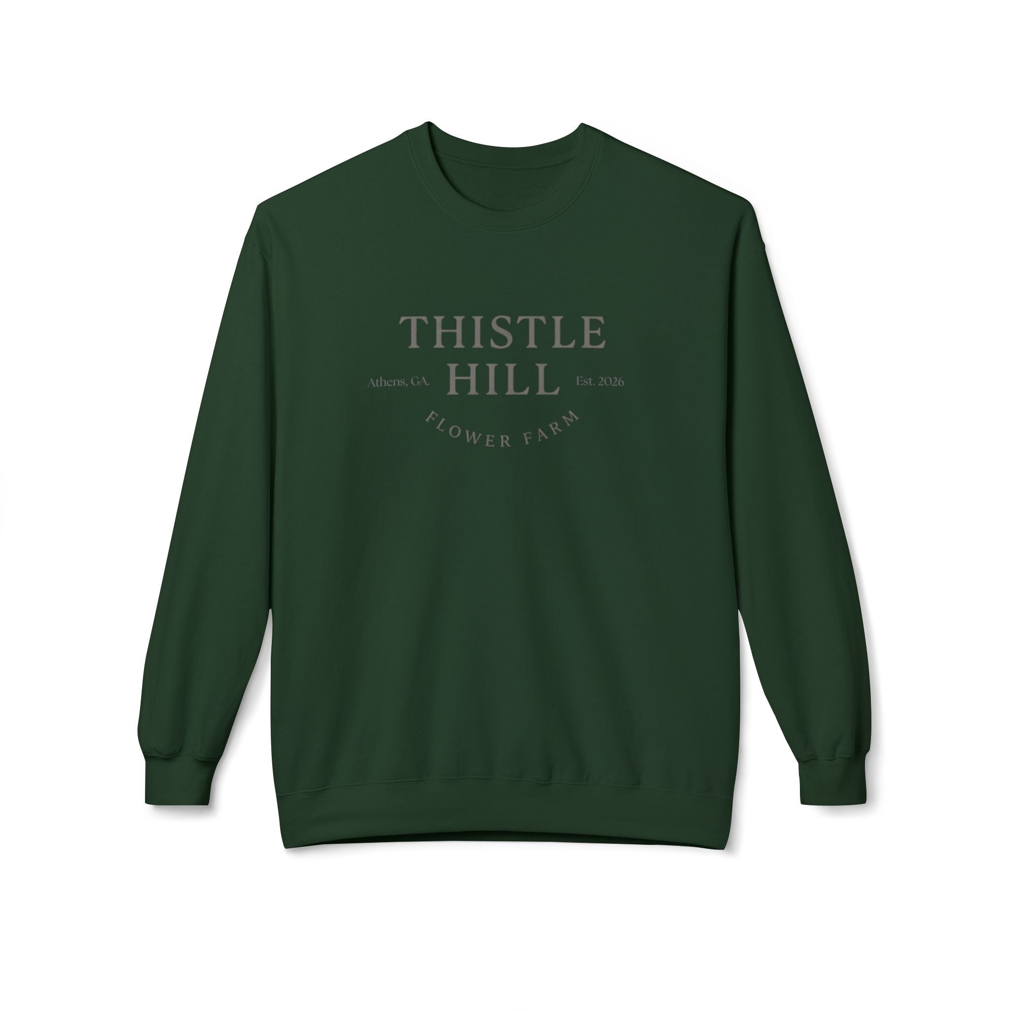 Midweight Softstyle Fleece Crewneck Sweatshirt (GREY)