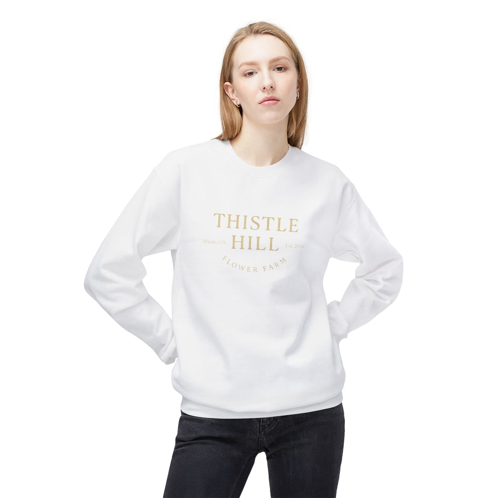 Midweight Softstyle Fleece Crewneck Sweatshirt (TAN)