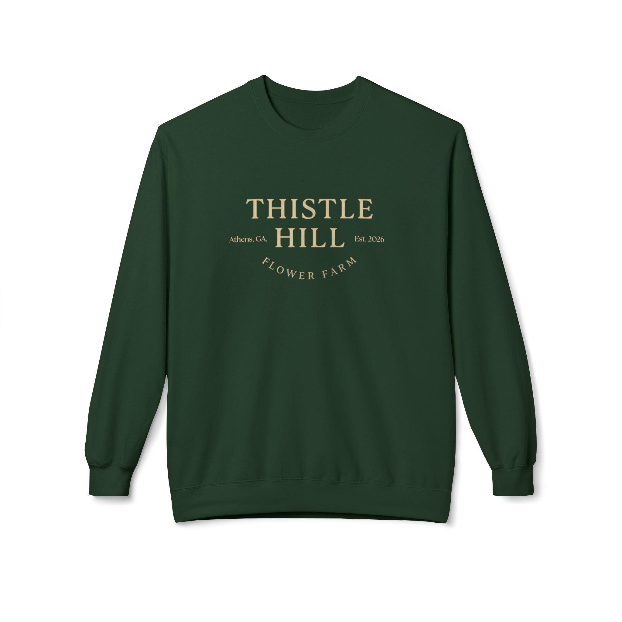 Midweight Softstyle Fleece Crewneck Sweatshirt (TAN)