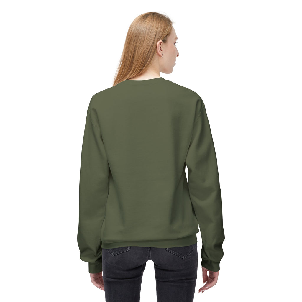 Midweight Softstyle Fleece Crewneck Sweatshirt (white)