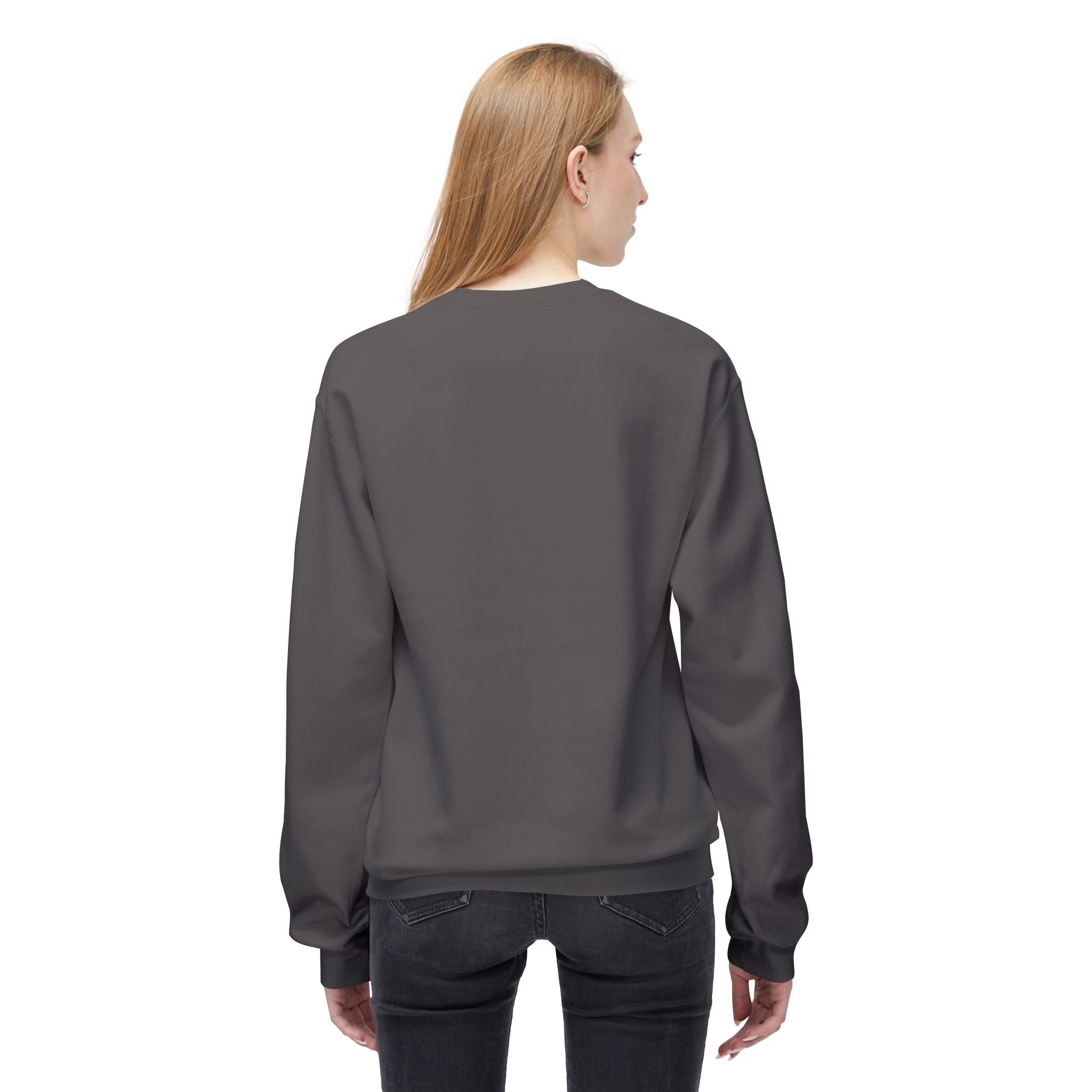 Midweight Softstyle Fleece Crewneck Sweatshirt (white)