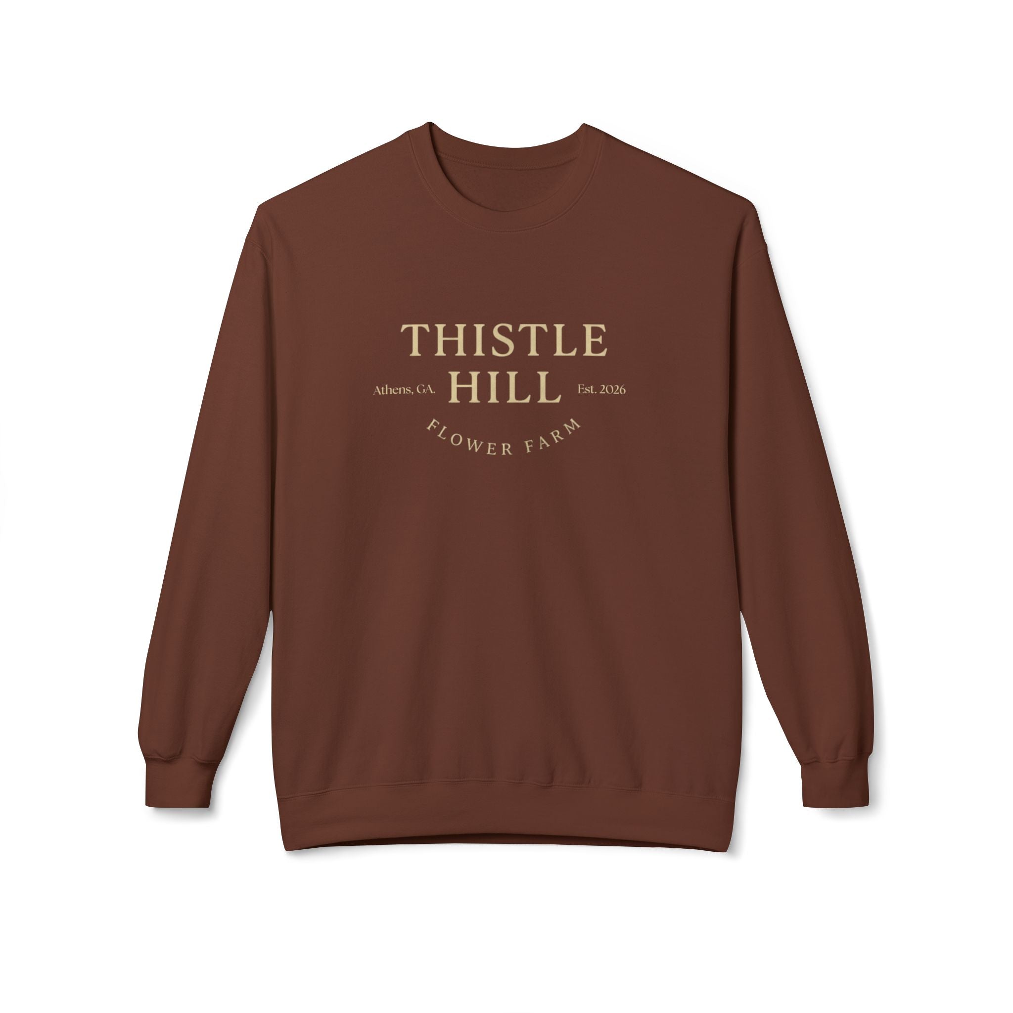 Midweight Softstyle Fleece Crewneck Sweatshirt (TAN)