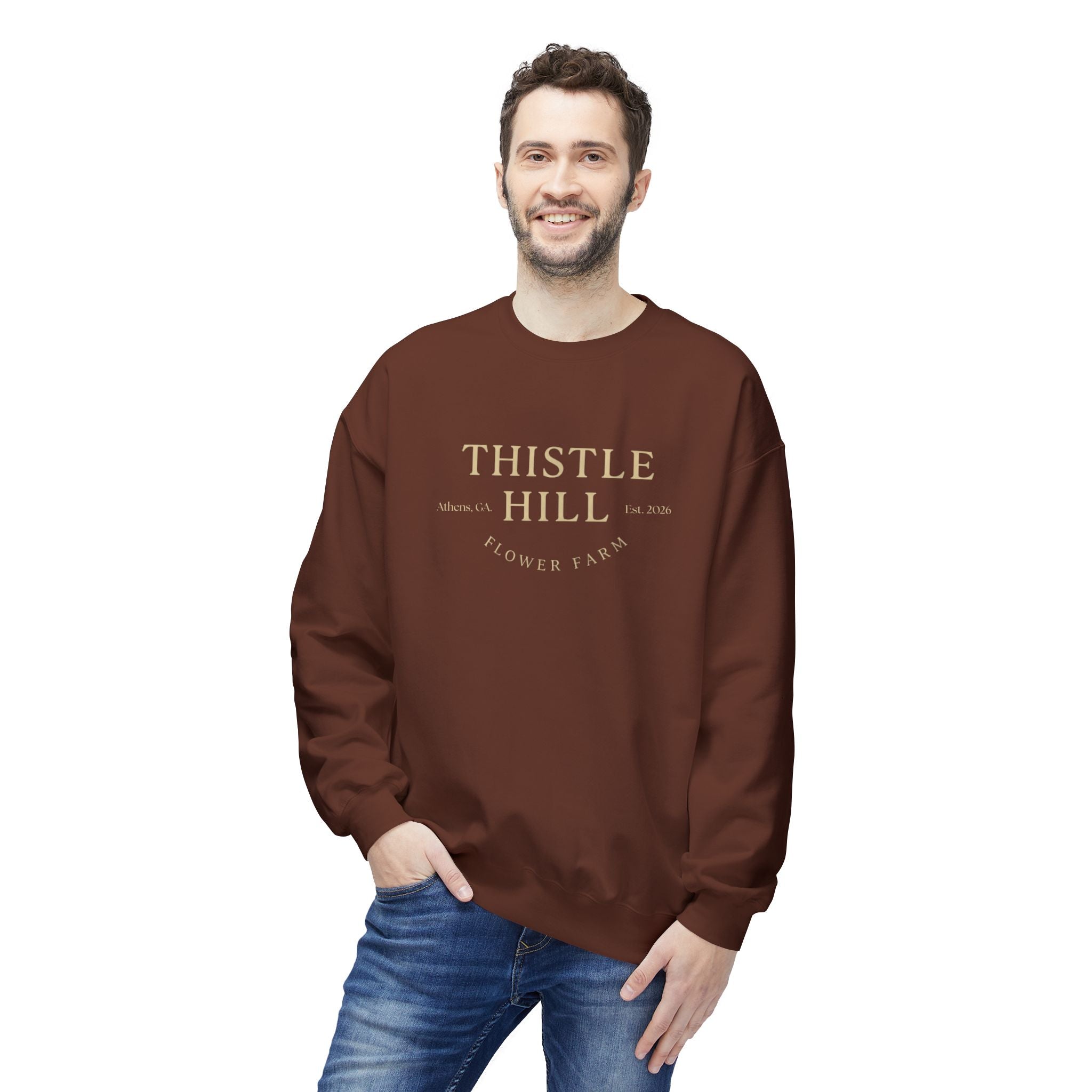 Midweight Softstyle Fleece Crewneck Sweatshirt (TAN)