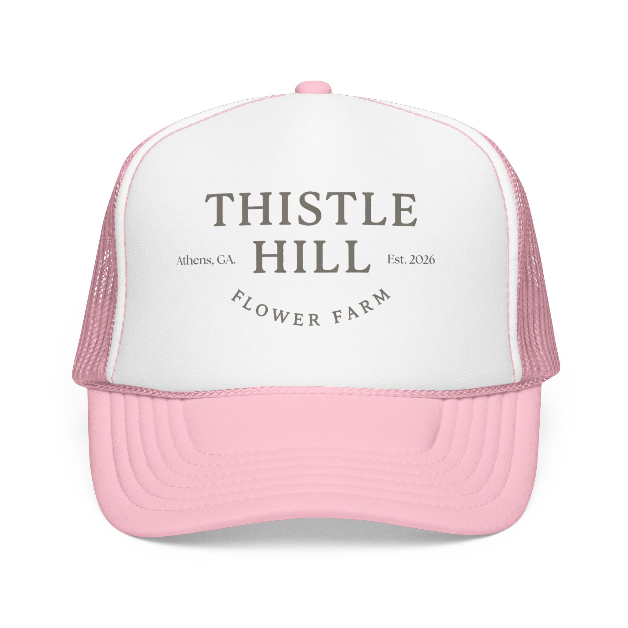 Thistle Hill Flower Farm Foam Trucker Hat (GREY)