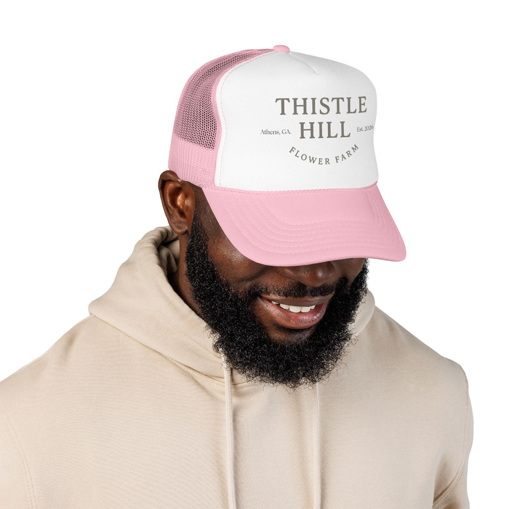 Thistle Hill Flower Farm Foam Trucker Hat (GREY)