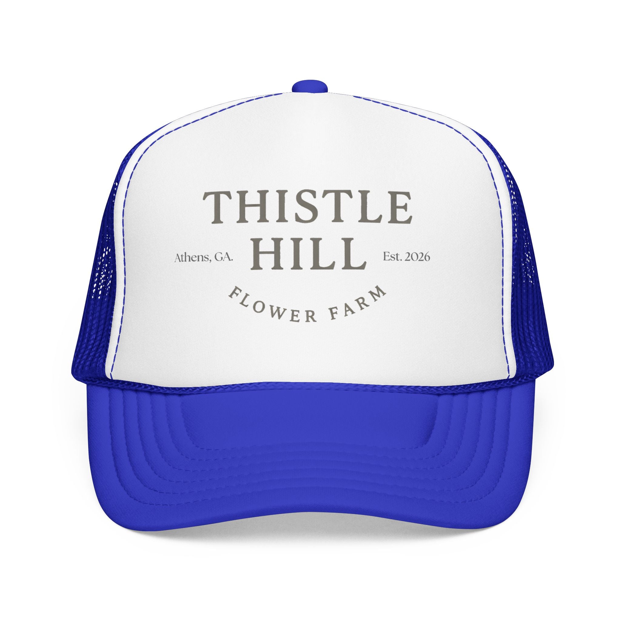Thistle Hill Flower Farm Foam Trucker Hat (GREY)