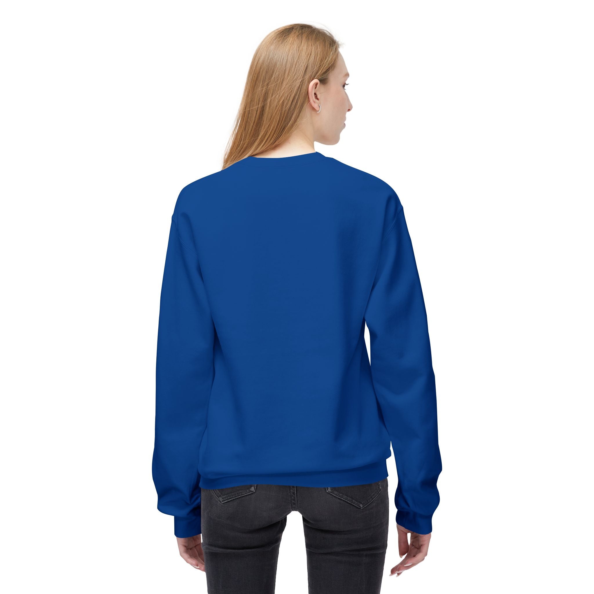 Midweight Softstyle Fleece Crewneck Sweatshirt (white)