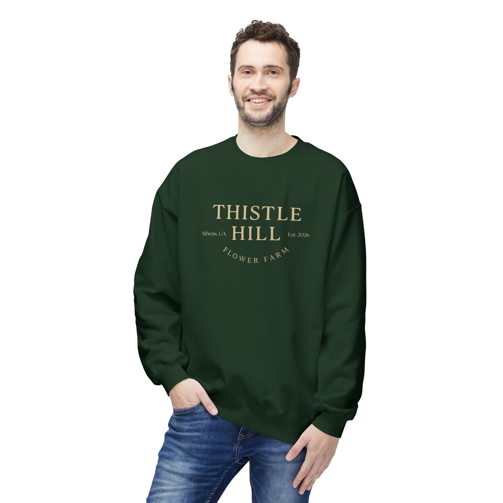 Midweight Softstyle Fleece Crewneck Sweatshirt (TAN)