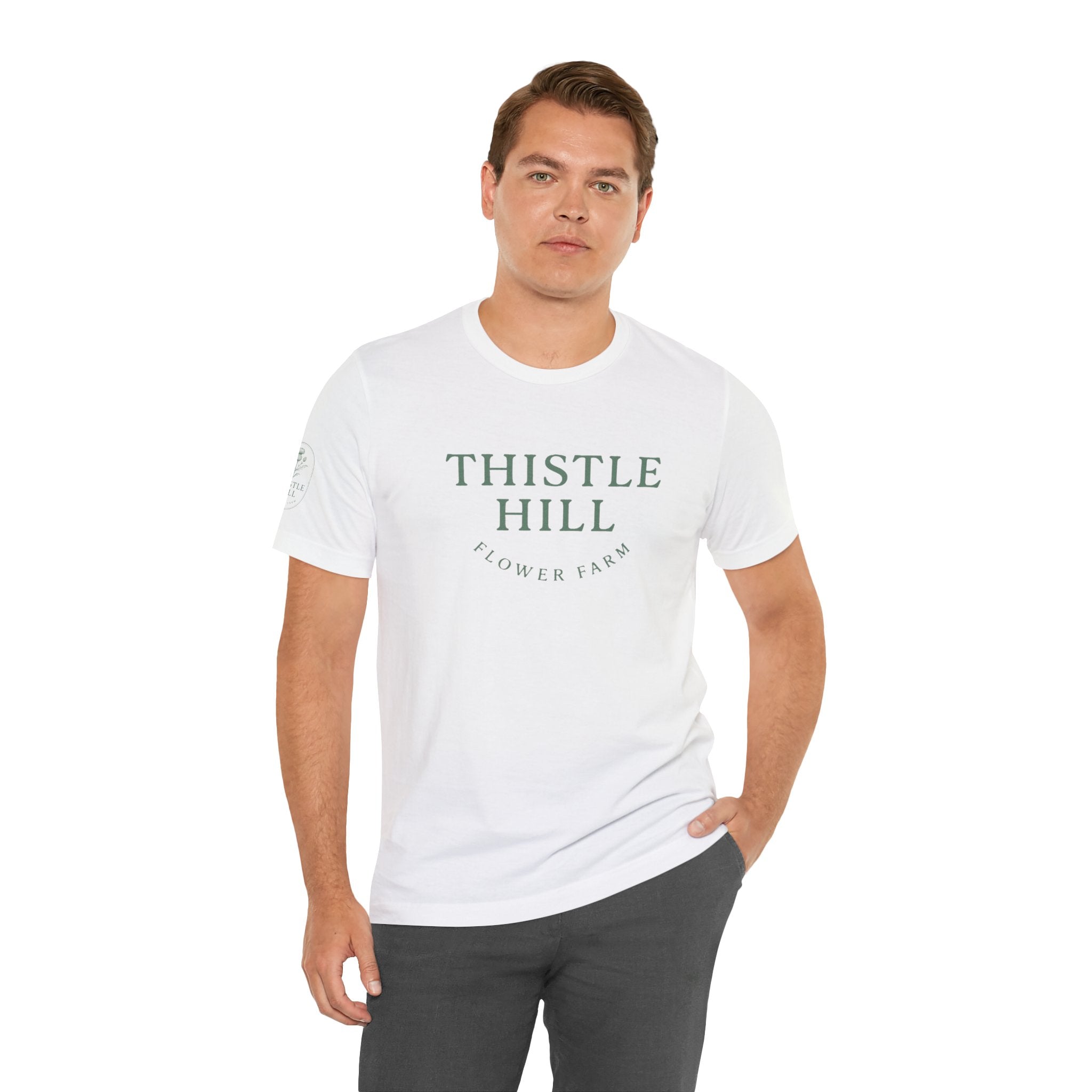 Thistle Hill Flower Farm Tee — Vintage Garden Logo T‑Shirt
