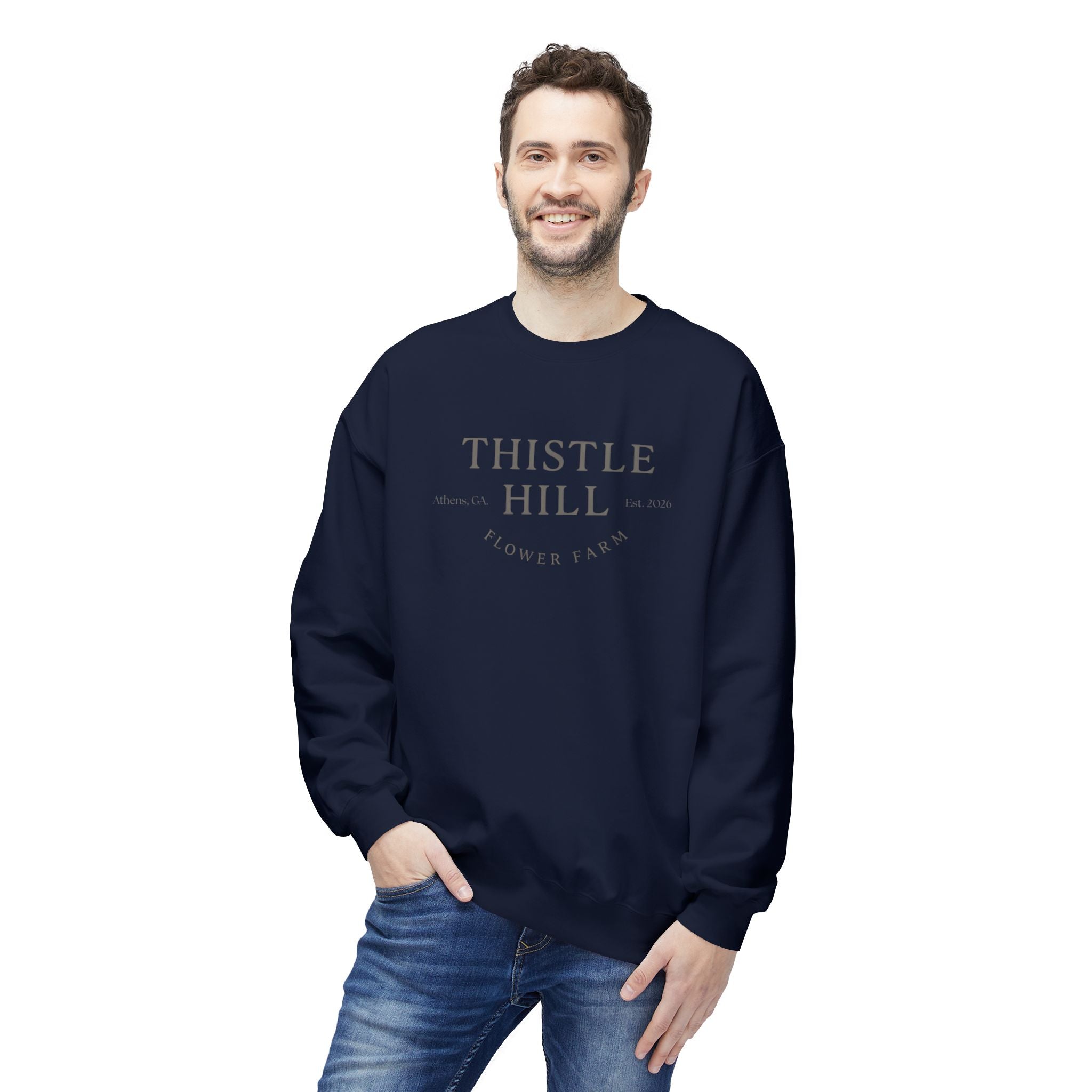 Midweight Softstyle Fleece Crewneck Sweatshirt (GREY)