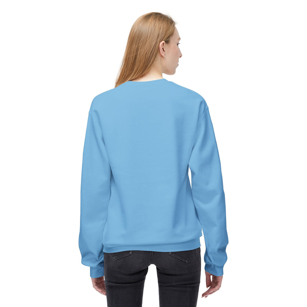 Midweight Softstyle Fleece Crewneck Sweatshirt (white)