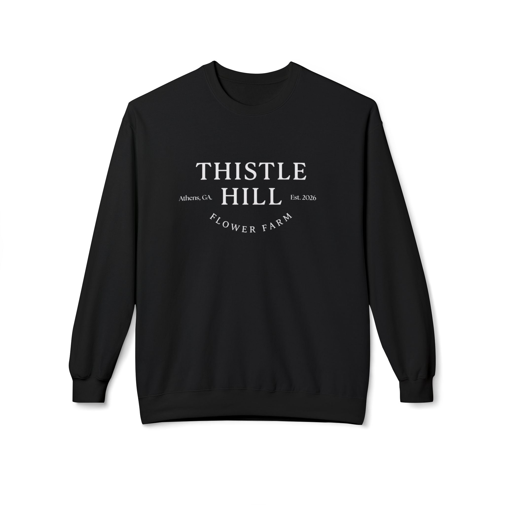 Midweight Softstyle Fleece Crewneck Sweatshirt (white)