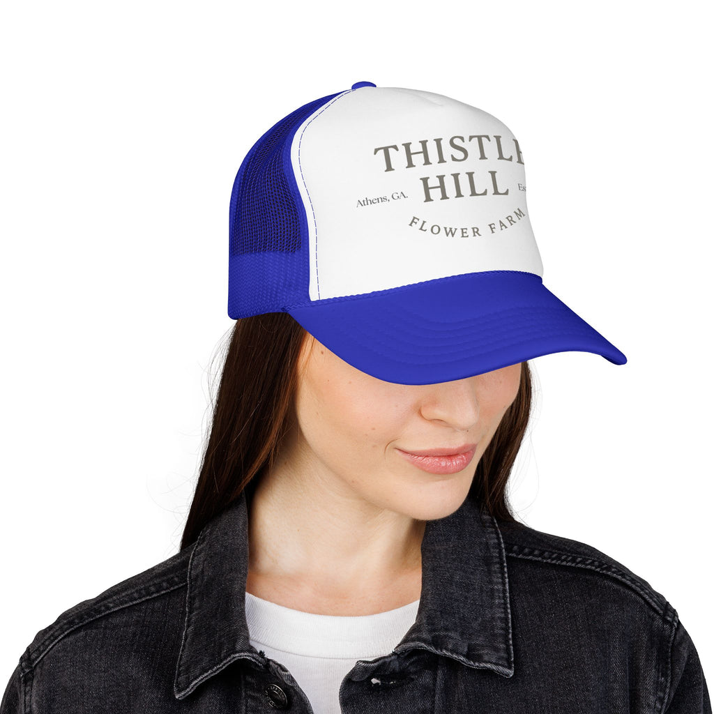 Thistle Hill Flower Farm Foam Trucker Hat (GREY)