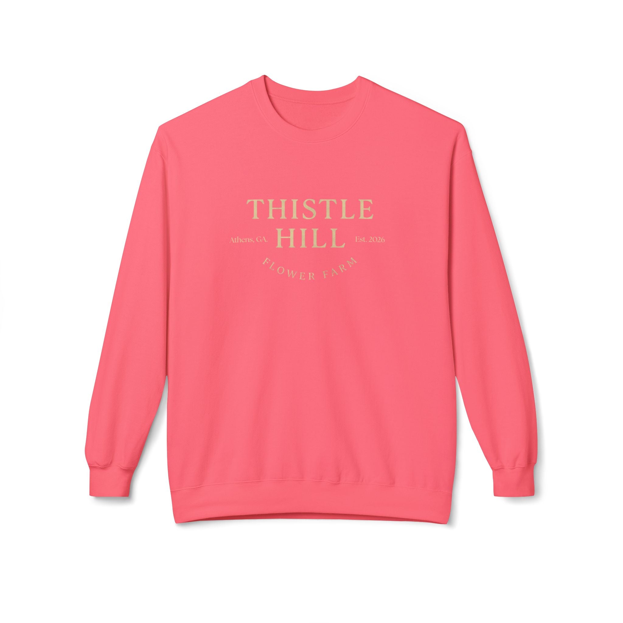 Midweight Softstyle Fleece Crewneck Sweatshirt (TAN)