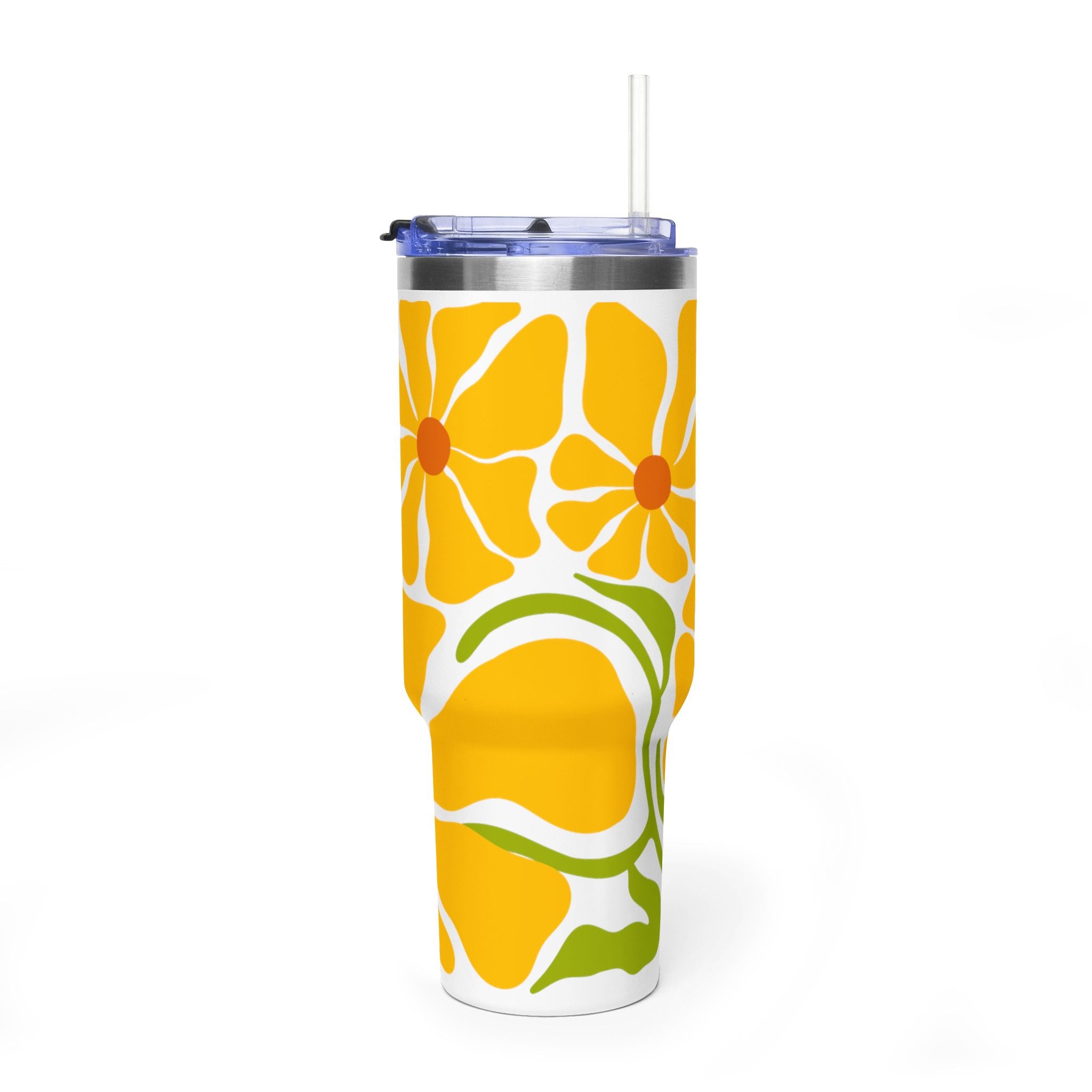 40oz Thermal Tumbler — Sunflower Insulated Travel Cup