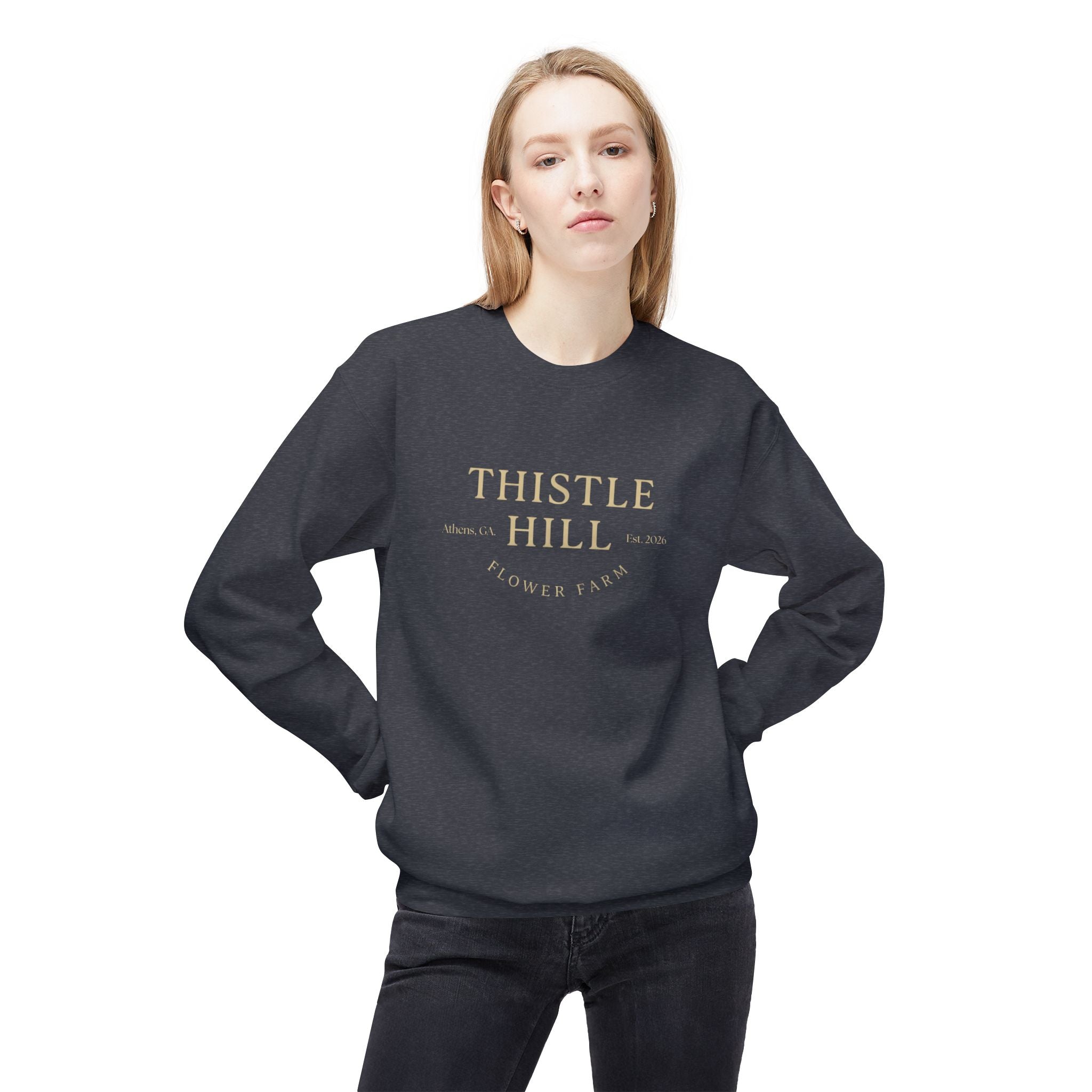 Midweight Softstyle Fleece Crewneck Sweatshirt (TAN)