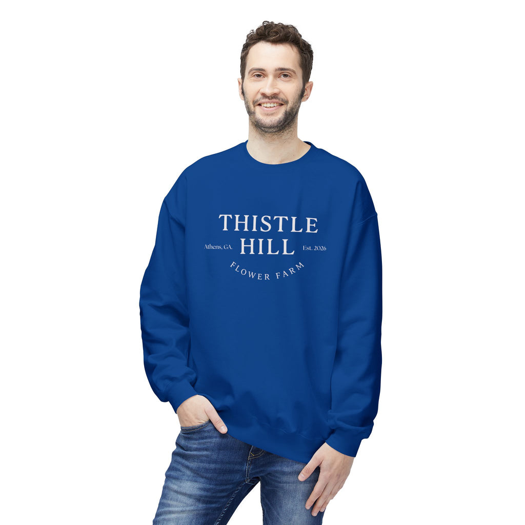 Midweight Softstyle Fleece Crewneck Sweatshirt (white)