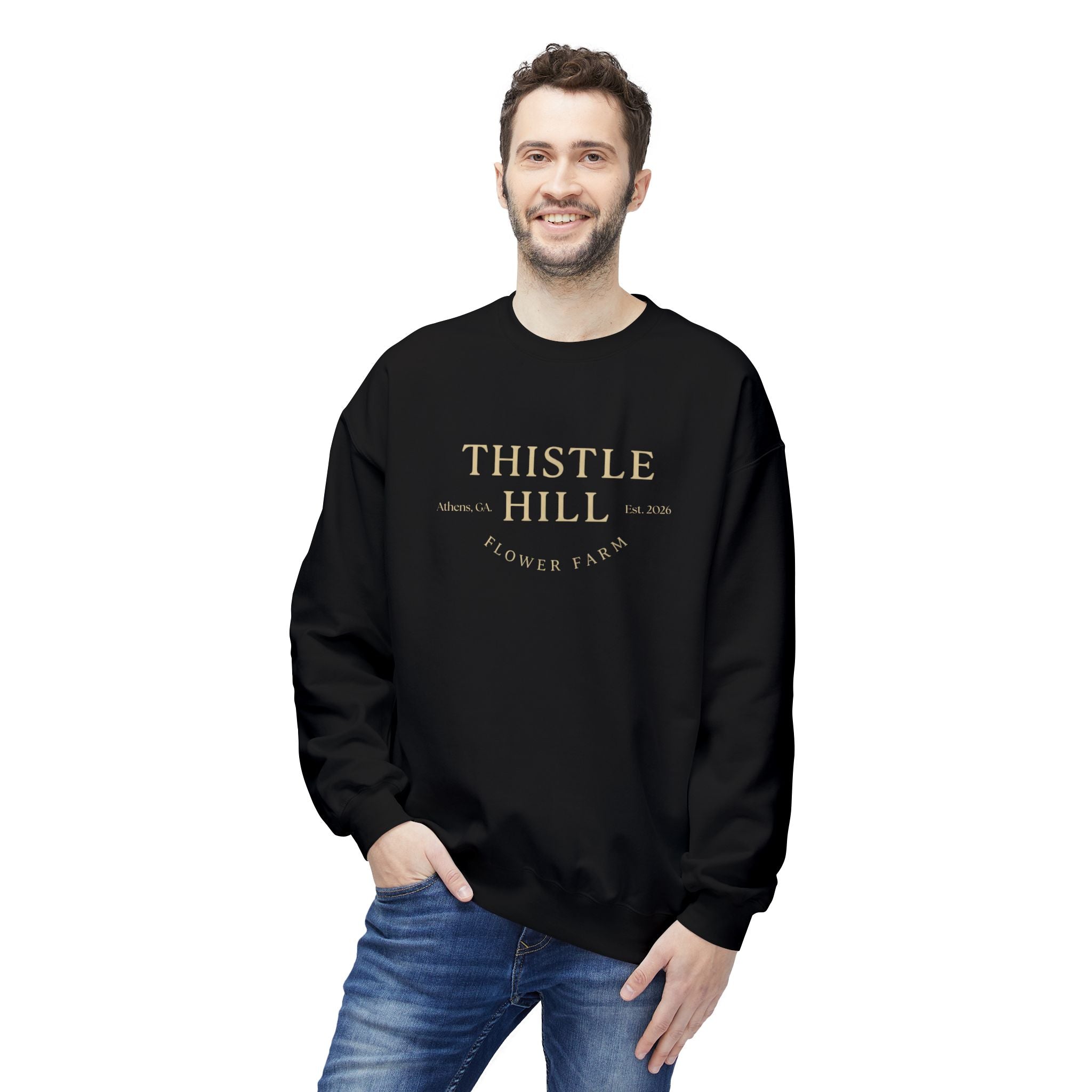Midweight Softstyle Fleece Crewneck Sweatshirt (TAN)