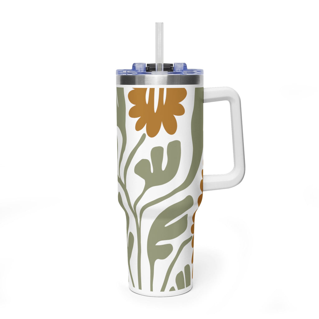40oz Thermal Tumbler — Modern Marigold Insulated Travel Cup
