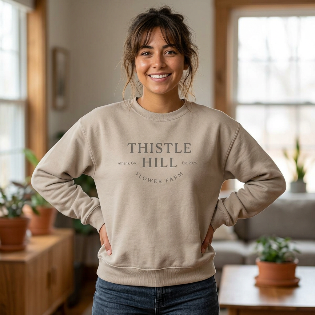 Midweight Softstyle Fleece Crewneck Sweatshirt (GREY)