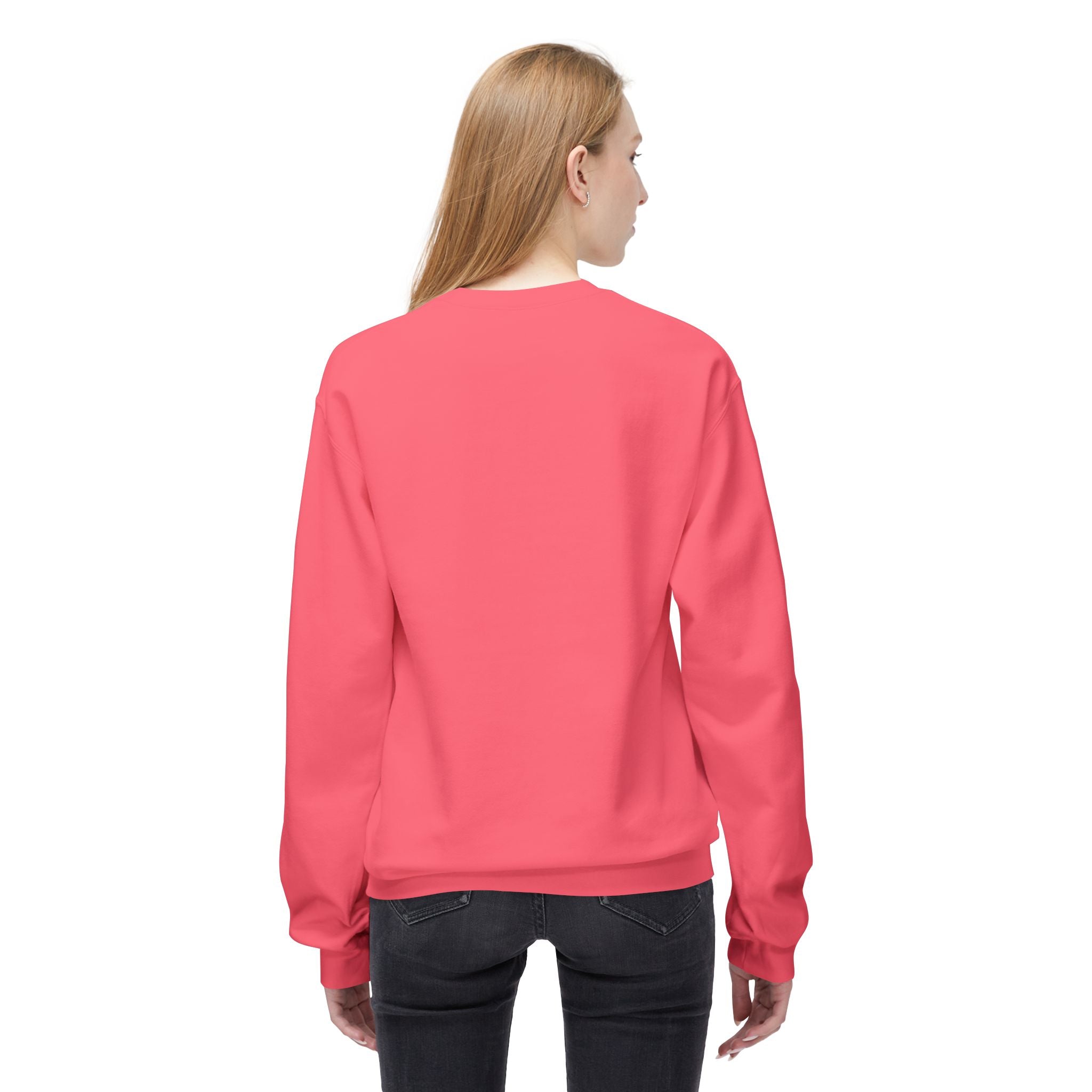 Midweight Softstyle Fleece Crewneck Sweatshirt (white)