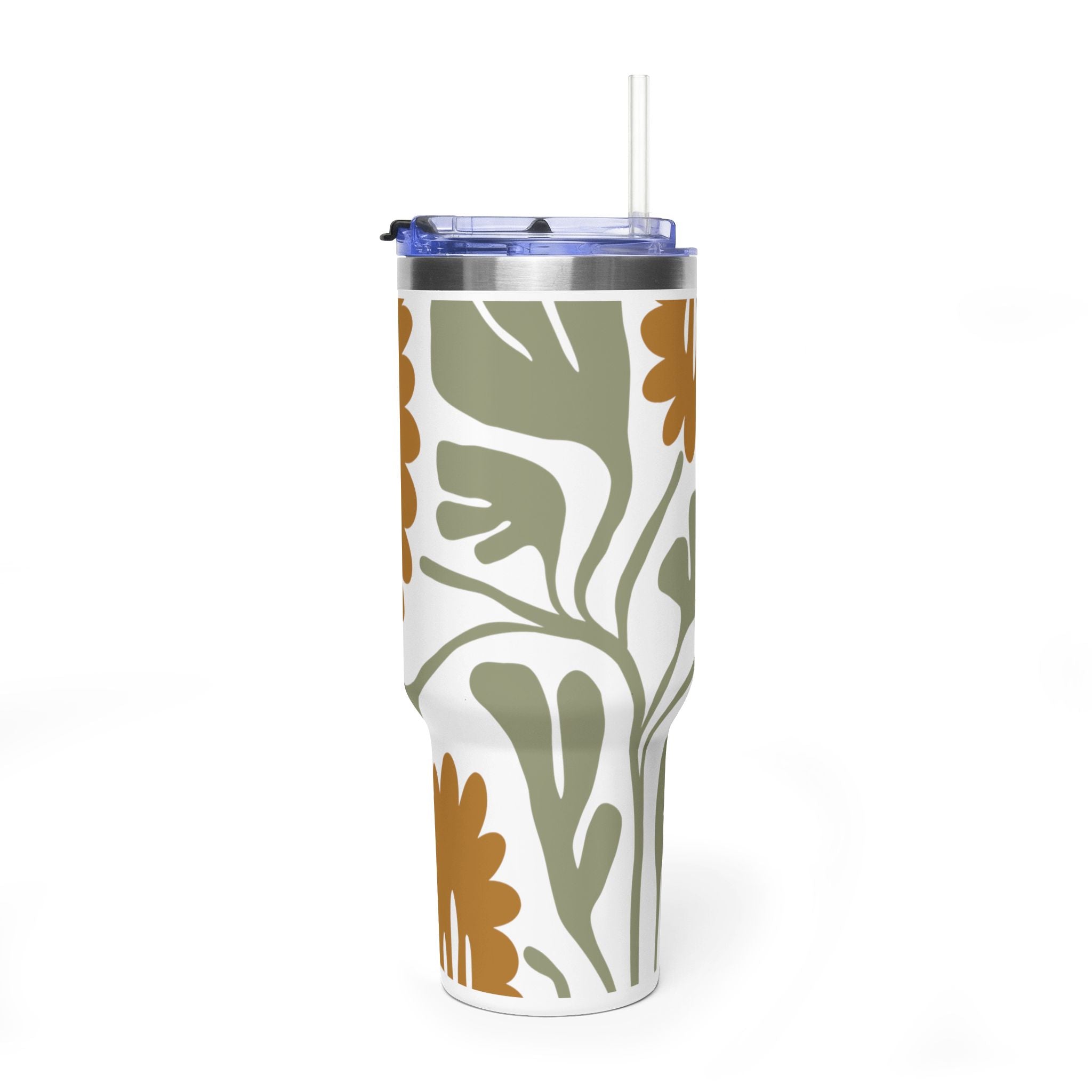 40oz Thermal Tumbler — Modern Marigold Insulated Travel Cup