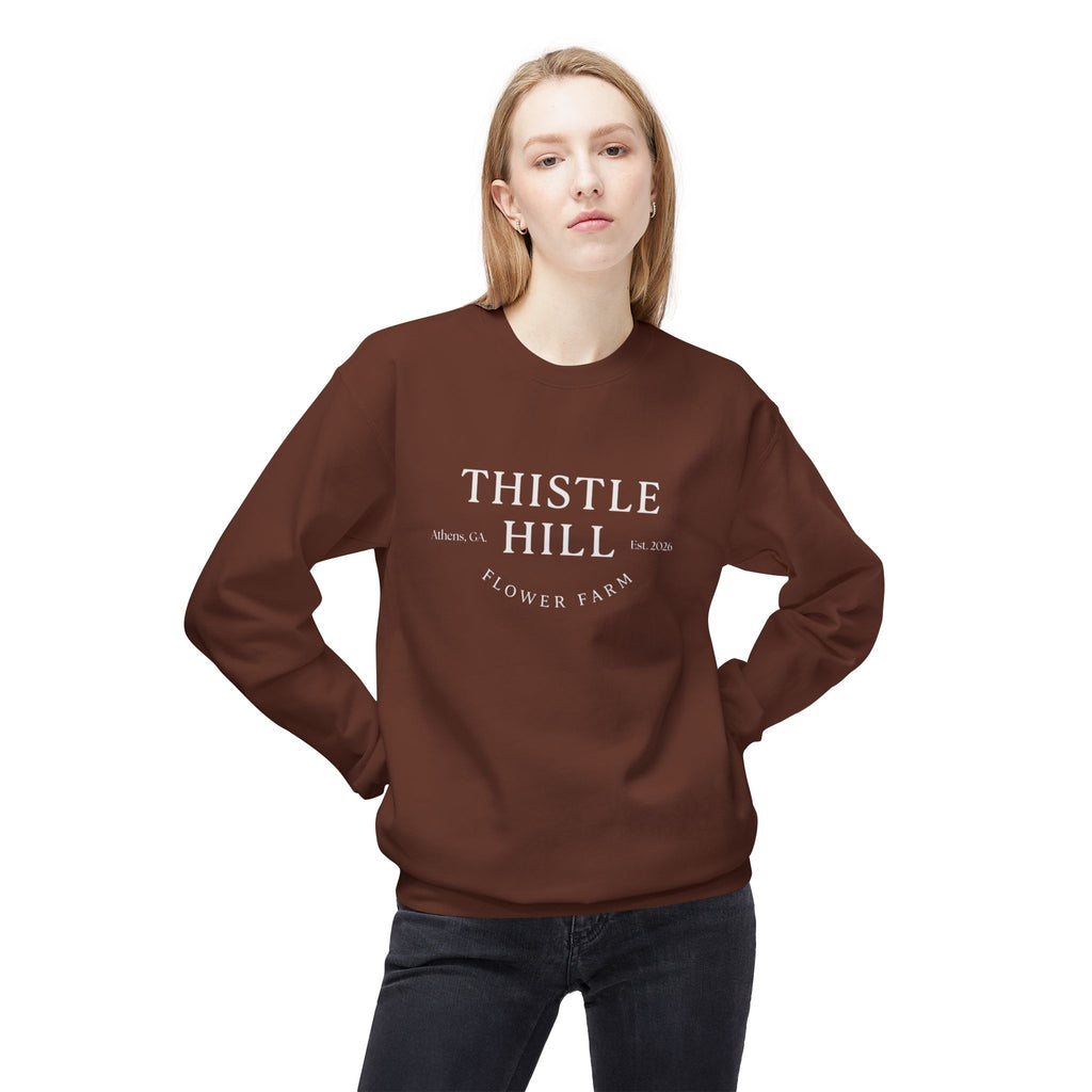 Midweight Softstyle Fleece Crewneck Sweatshirt (white)