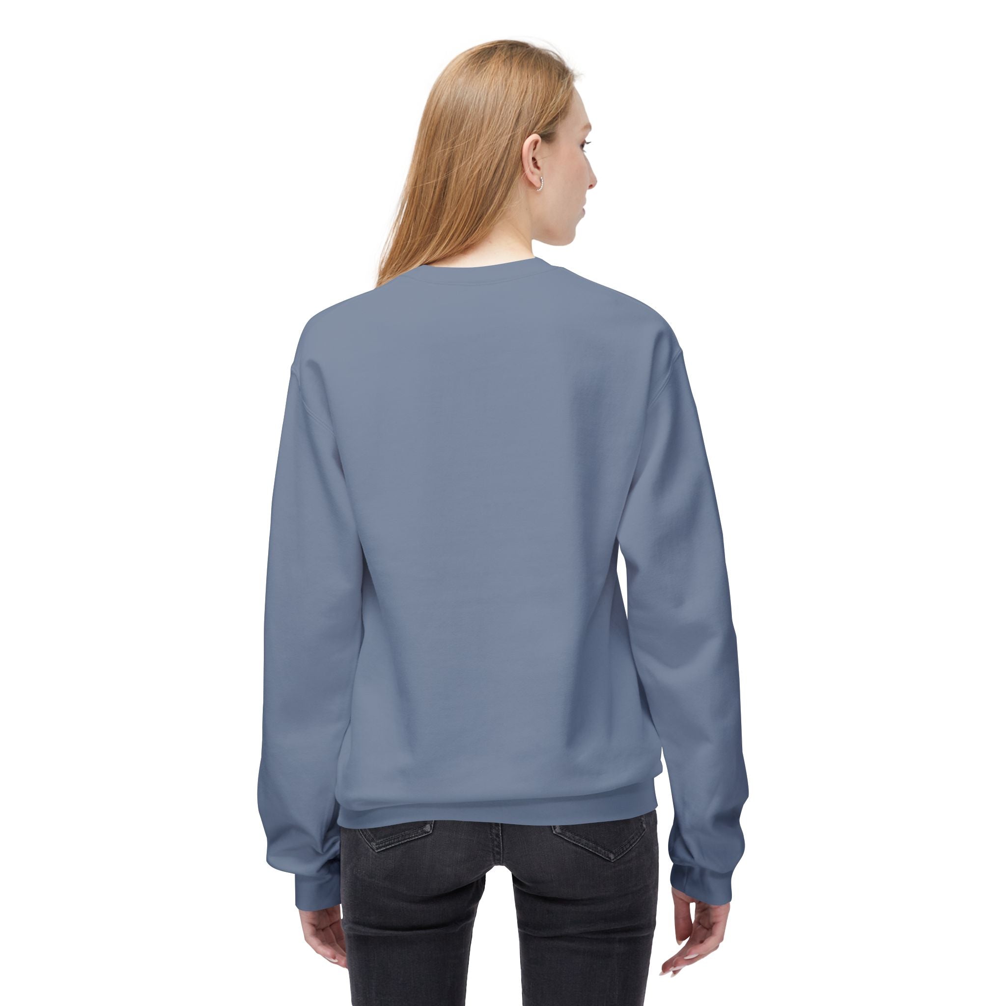 Midweight Softstyle Fleece Crewneck Sweatshirt (white)