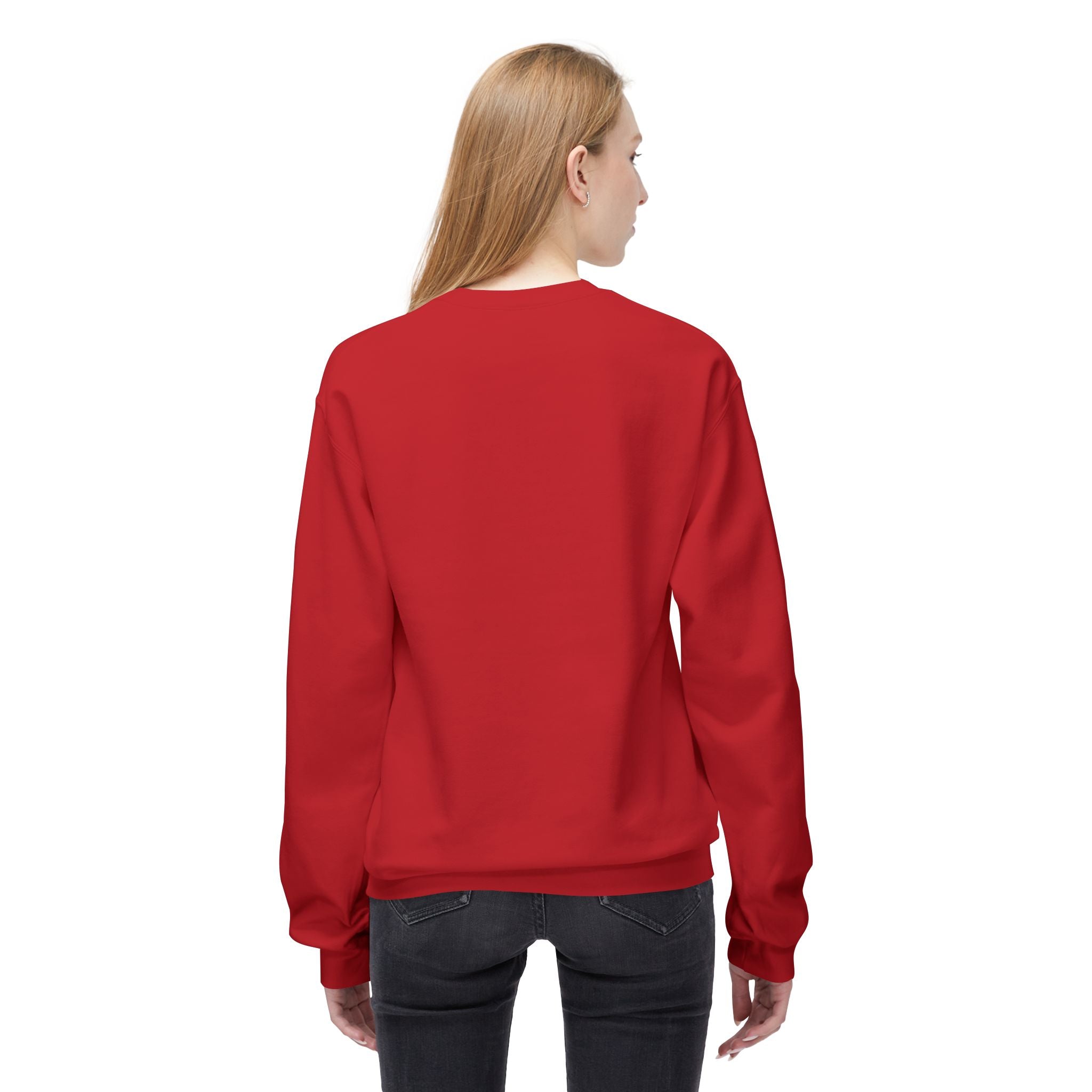 Midweight Softstyle Fleece Crewneck Sweatshirt (white)