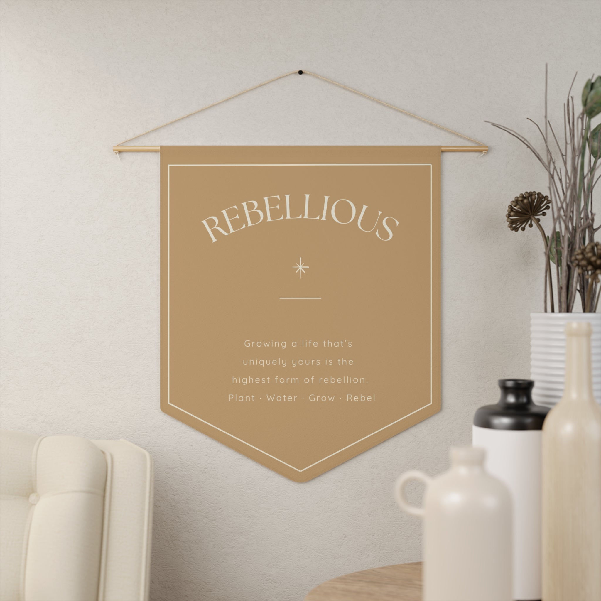 Rebellious Pennant Wall Banner