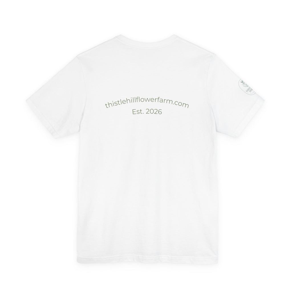 Thistle Hill Flower Farm Tee — Vintage Garden Logo T‑Shirt