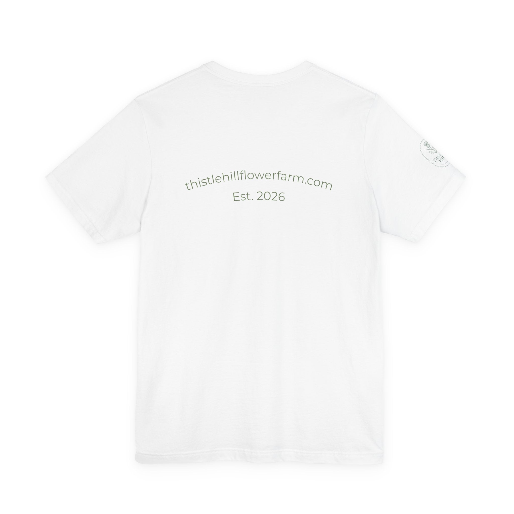 Thistle Hill Flower Farm Tee — Vintage Garden Logo T‑Shirt