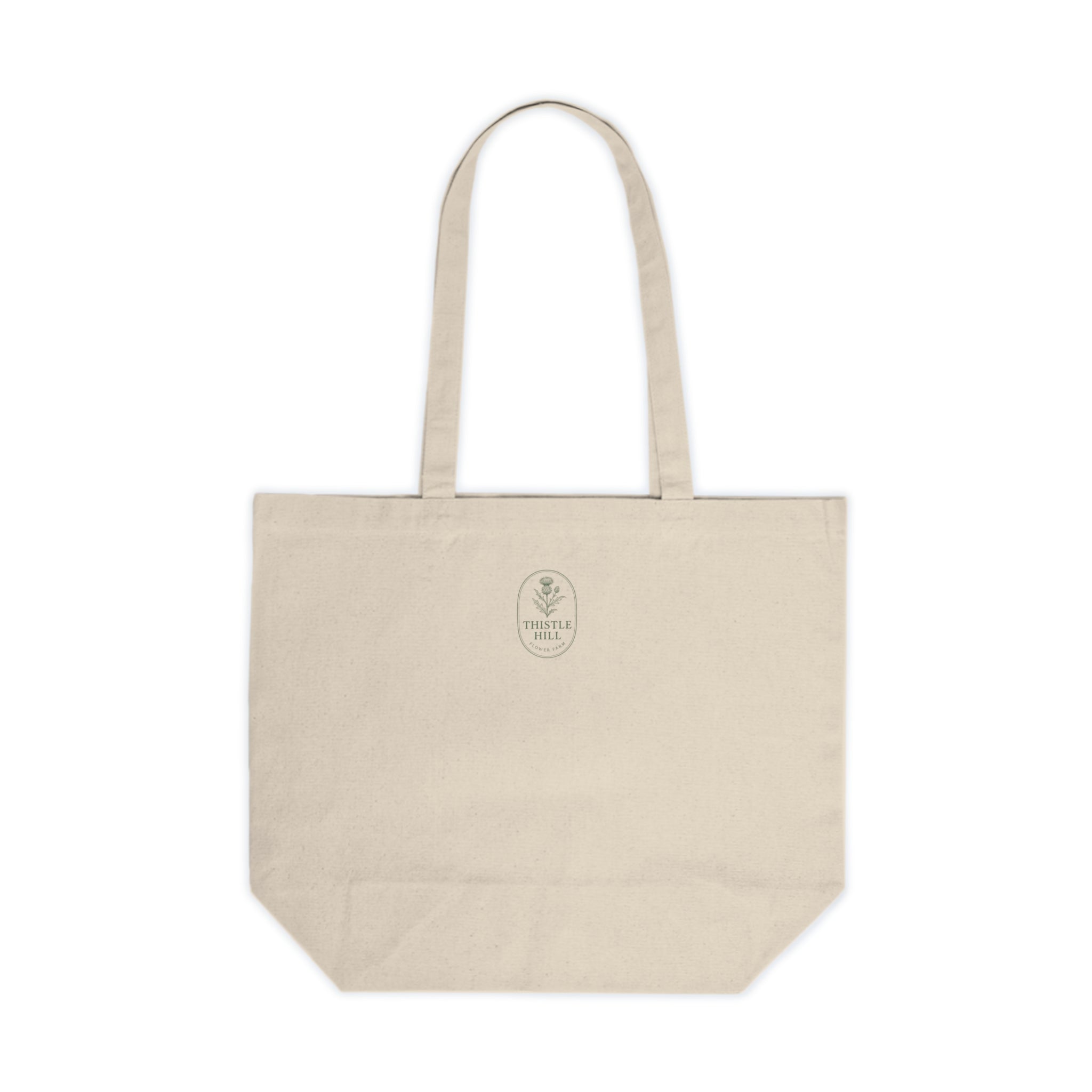 Thistle Hill Flower Farm Canvas Tote — Rustic Farmers Market Shopping Bag