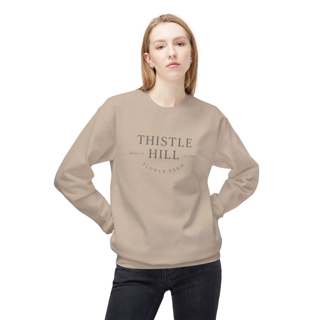 Midweight Softstyle Fleece Crewneck Sweatshirt (GREY)