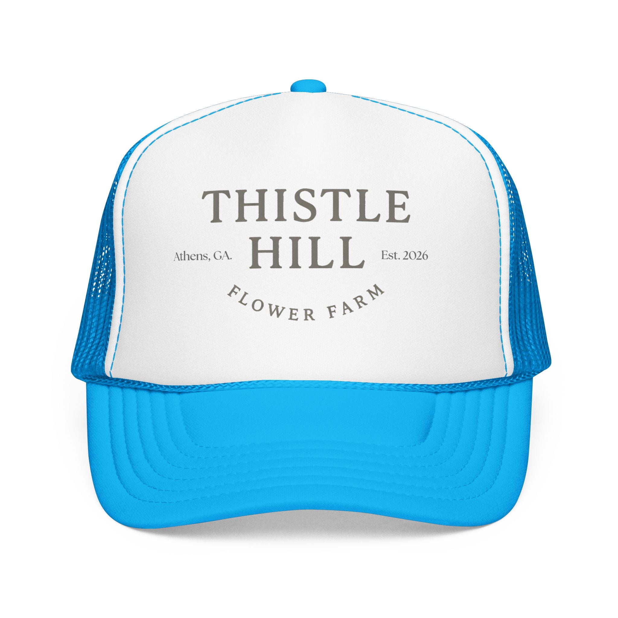 Thistle Hill Flower Farm Foam Trucker Hat (GREY)