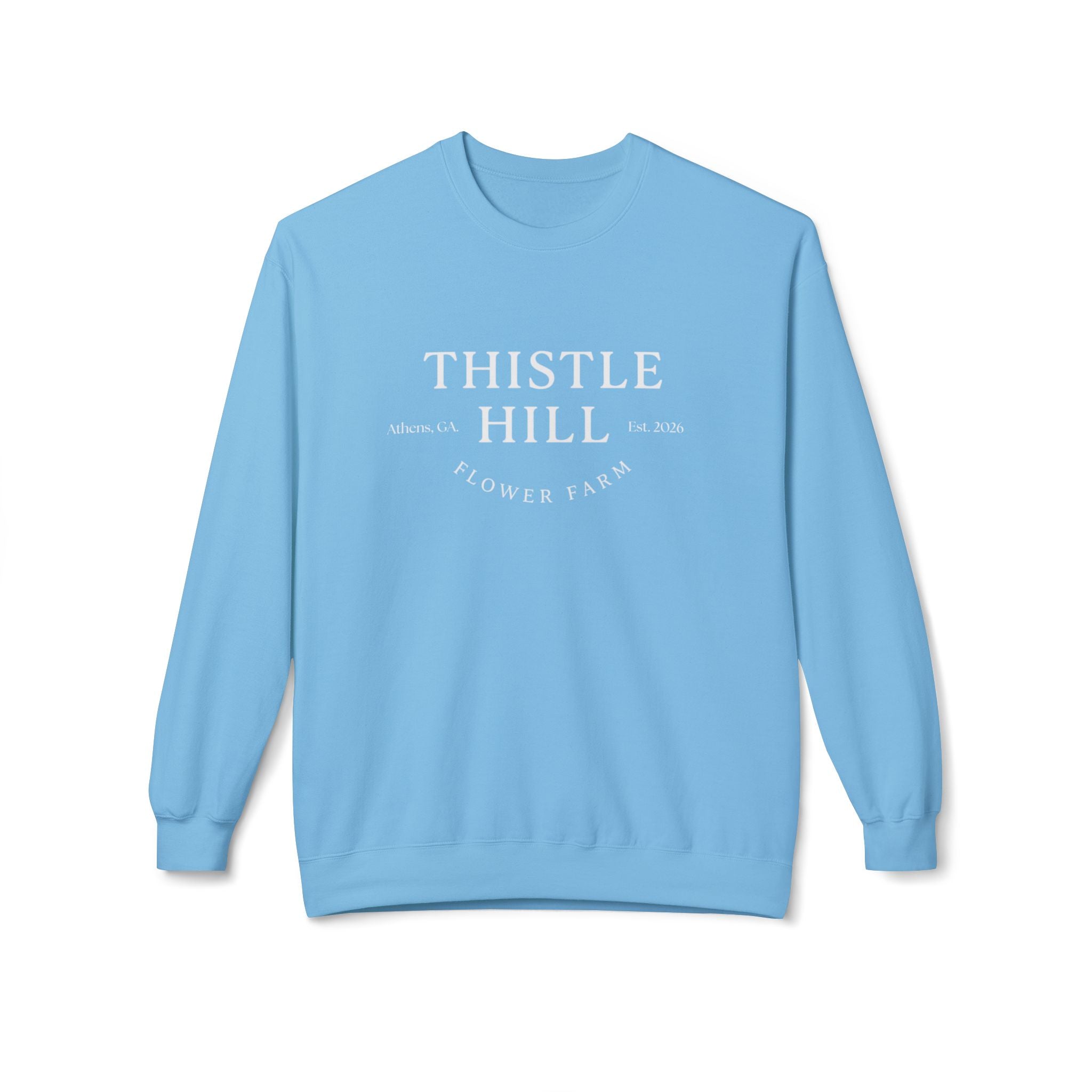 Midweight Softstyle Fleece Crewneck Sweatshirt (white)