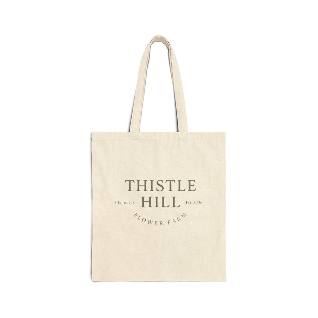 Thistle Hill Floral Farm Tote - Cotton Canvas Market Bag