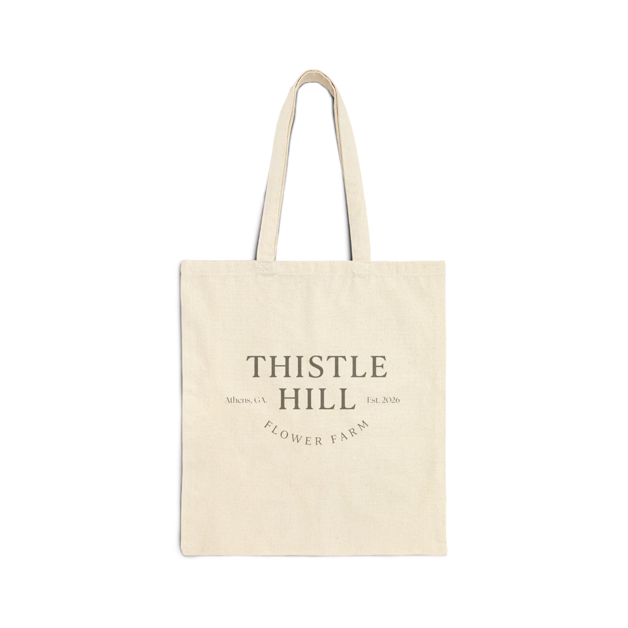 Thistle Hill Floral Farm Tote - Cotton Canvas Market Bag