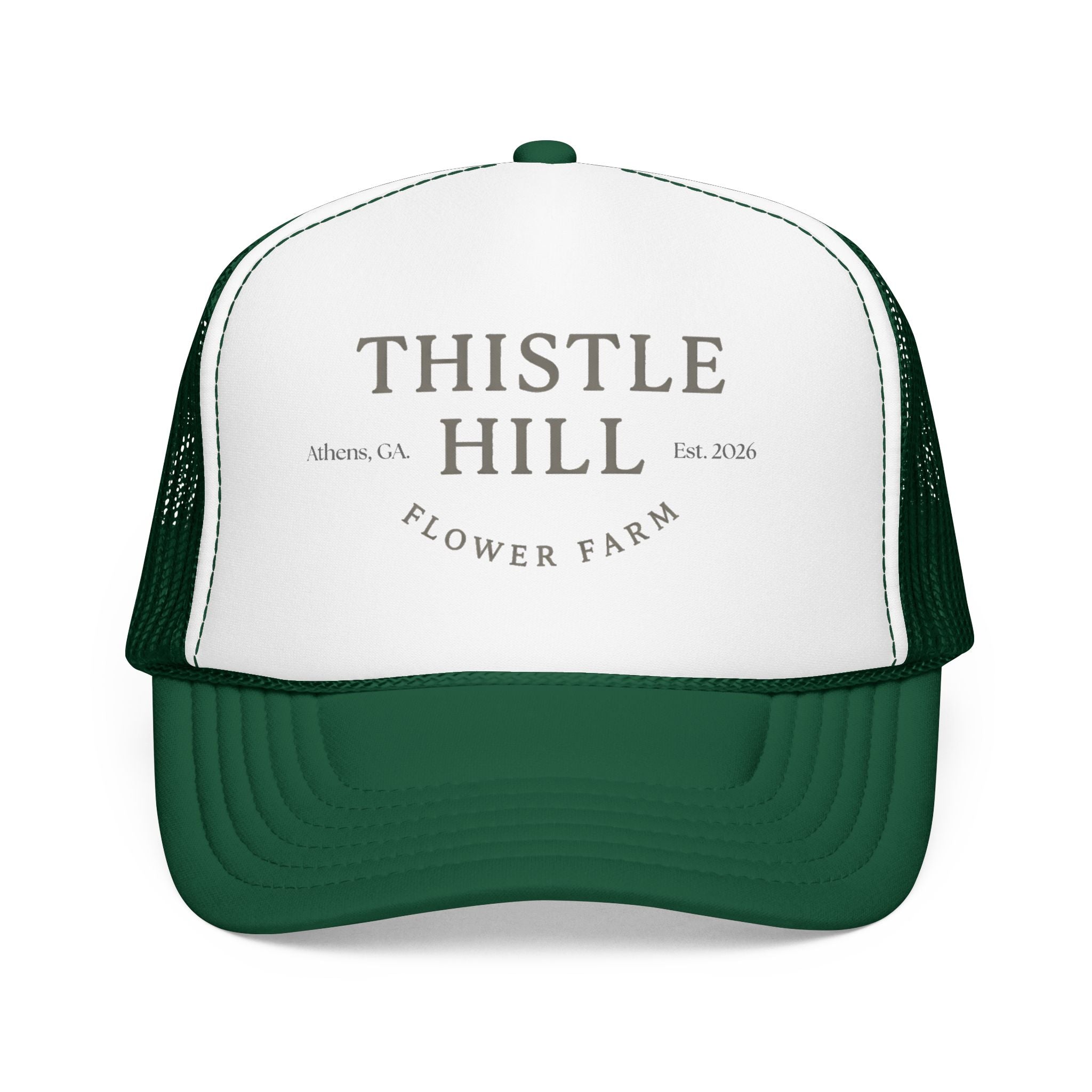 Thistle Hill Flower Farm Foam Trucker Hat (GREY)