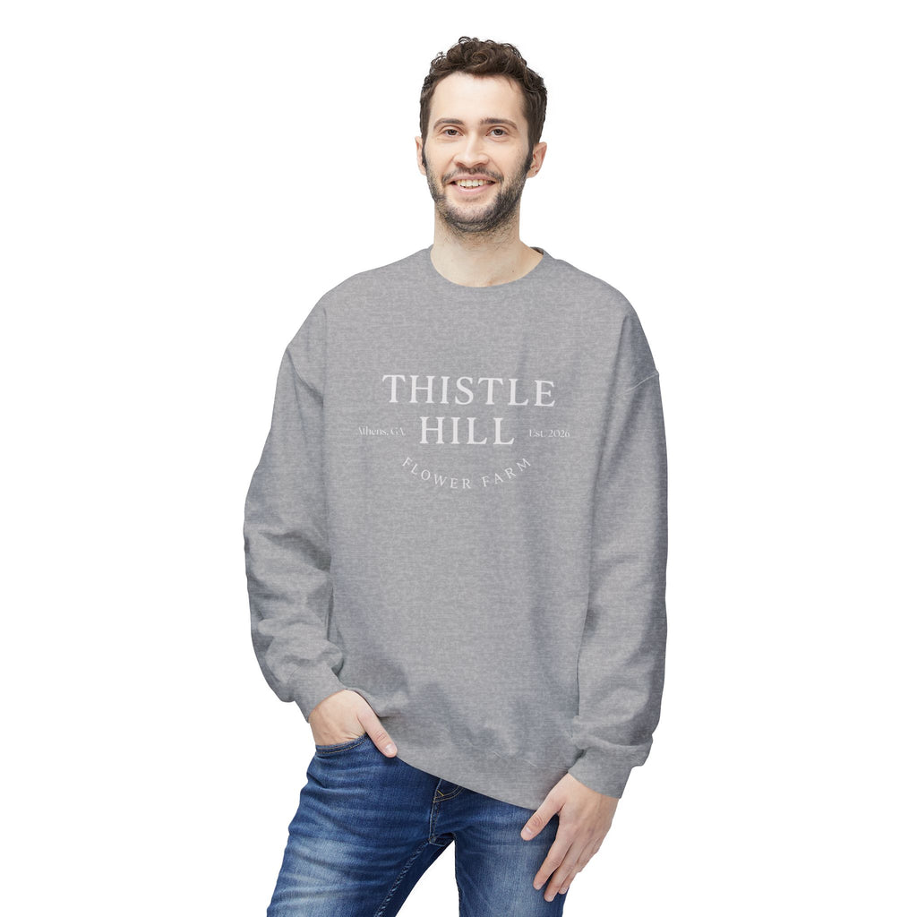 Midweight Softstyle Fleece Crewneck Sweatshirt (white)