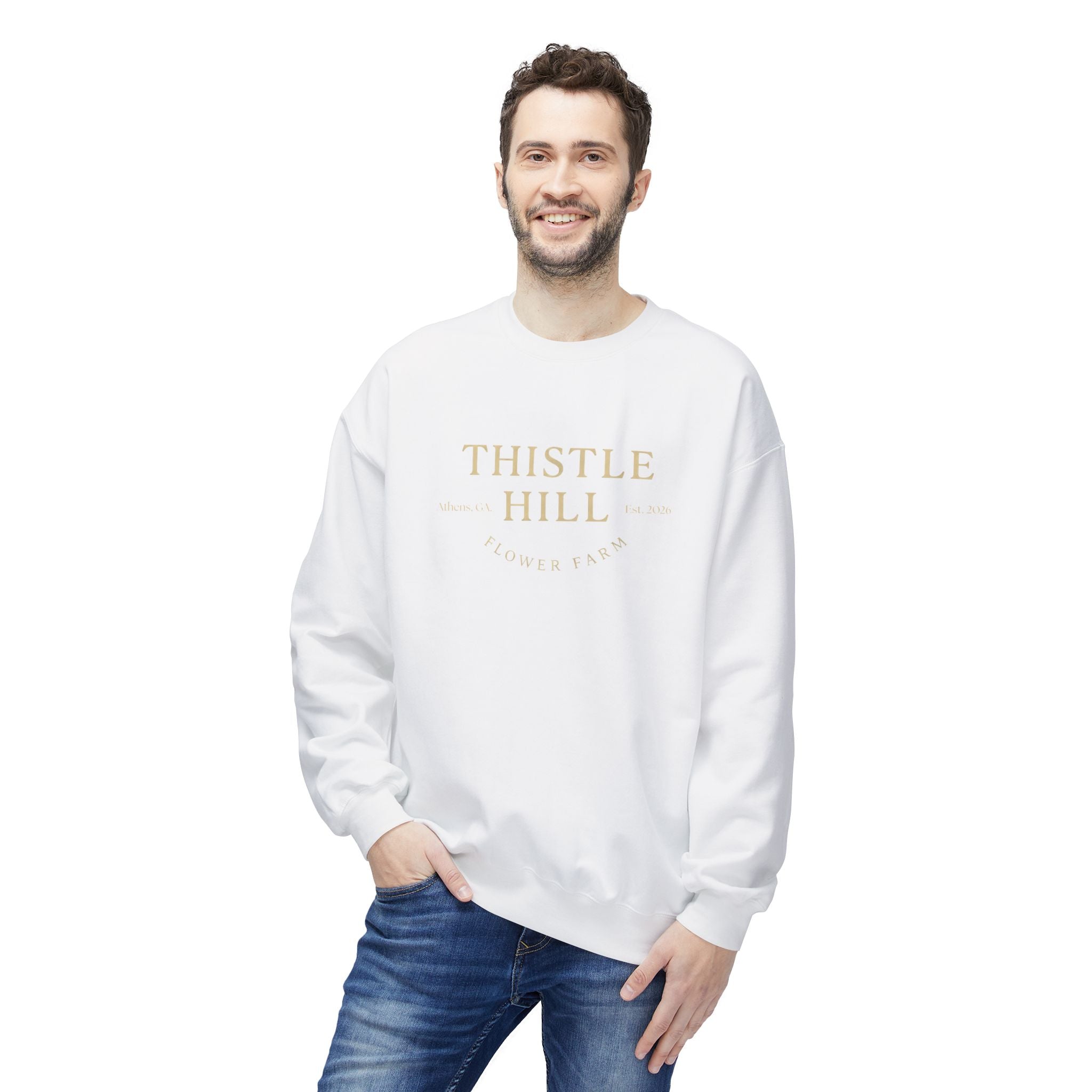Midweight Softstyle Fleece Crewneck Sweatshirt (TAN)