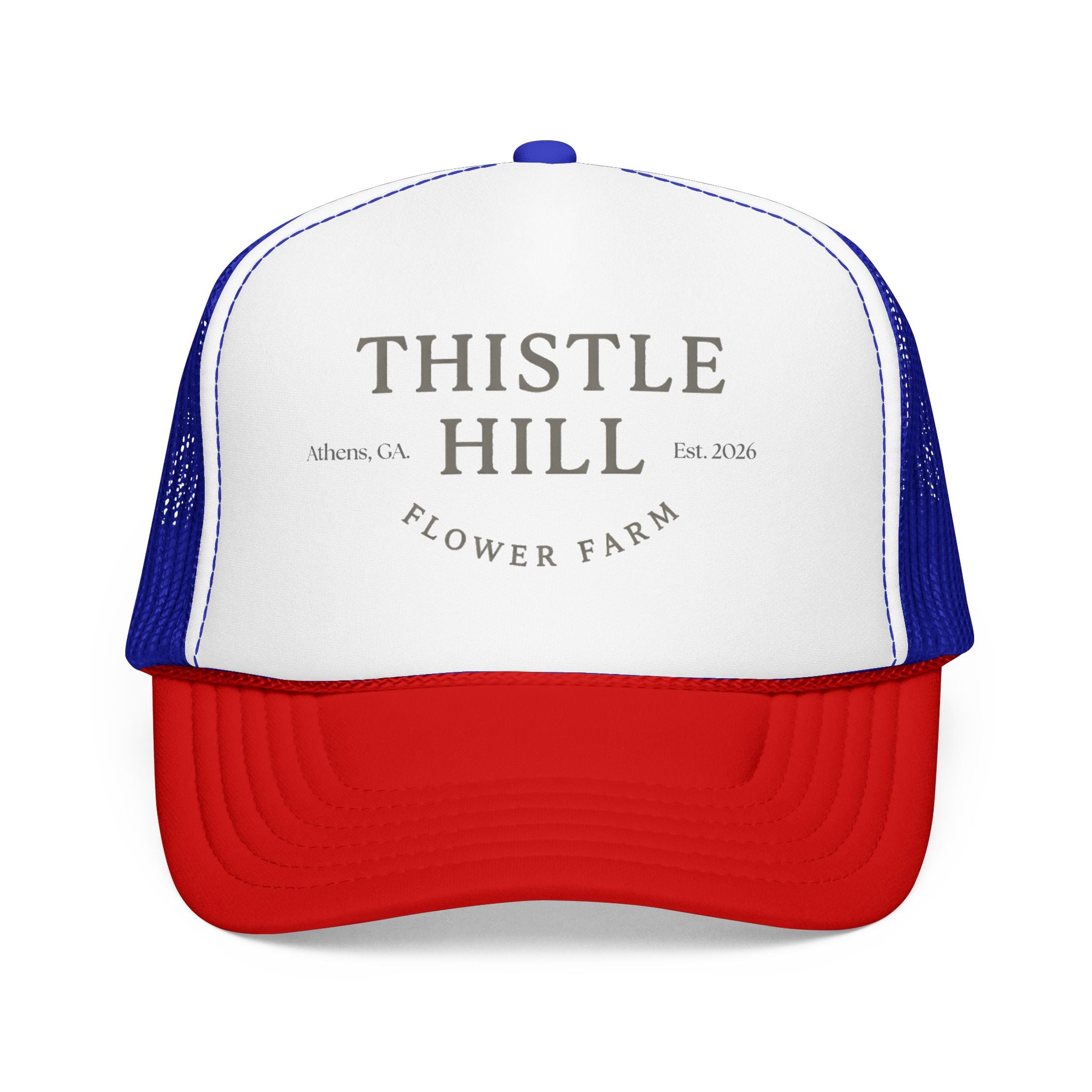 Thistle Hill Flower Farm Foam Trucker Hat (GREY)