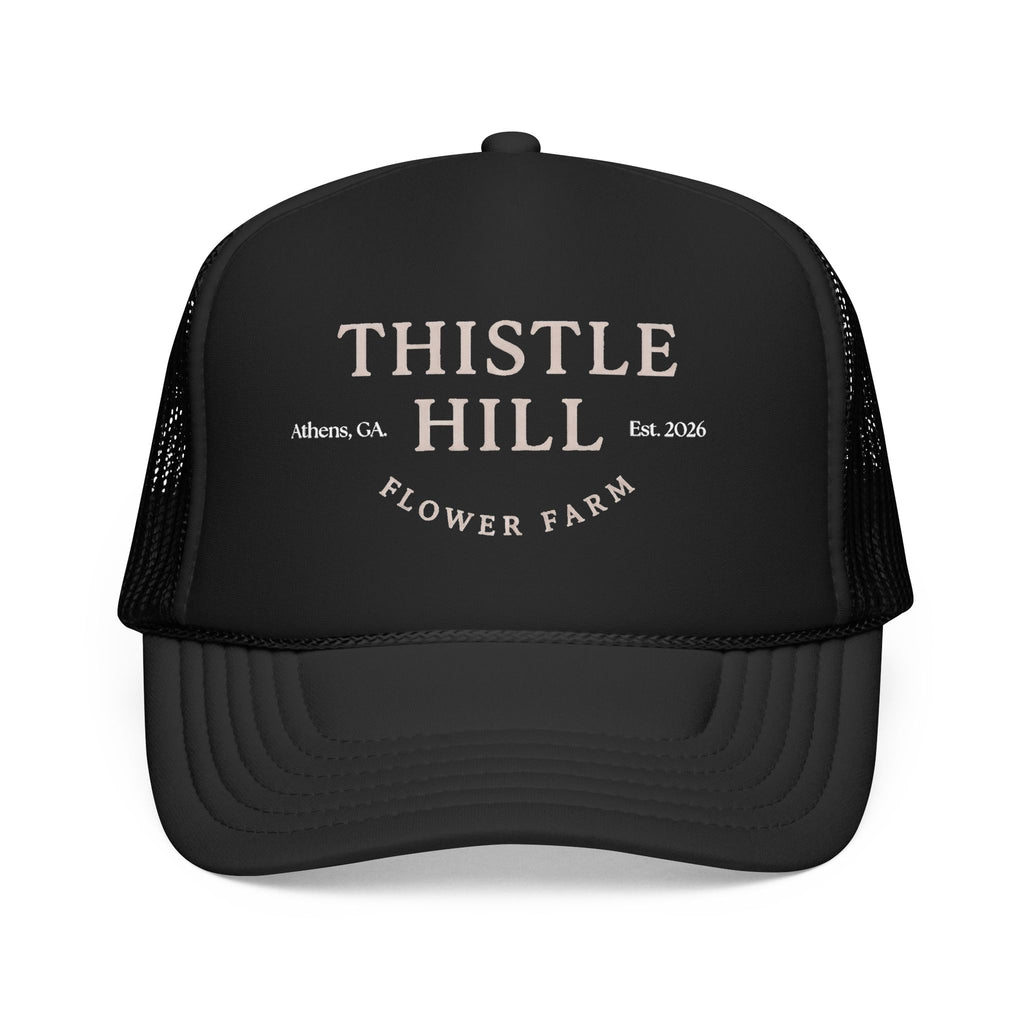 Thistle Hill Flower Farm Foam Trucker Hat (WHITE)