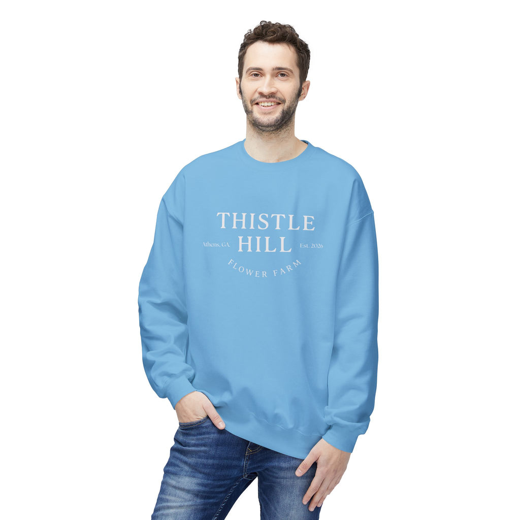 Midweight Softstyle Fleece Crewneck Sweatshirt (white)