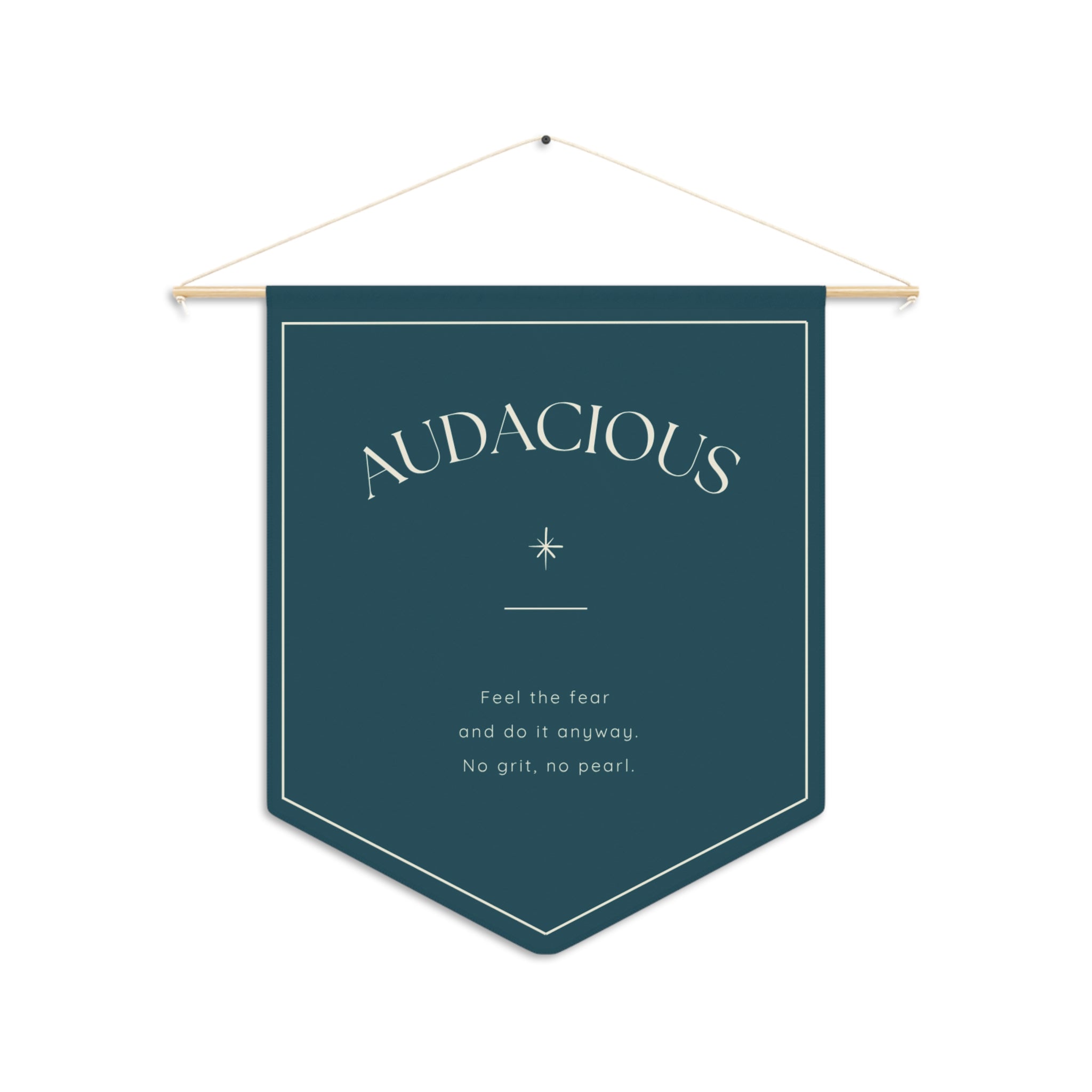 Audacious Pennant Wall Banner