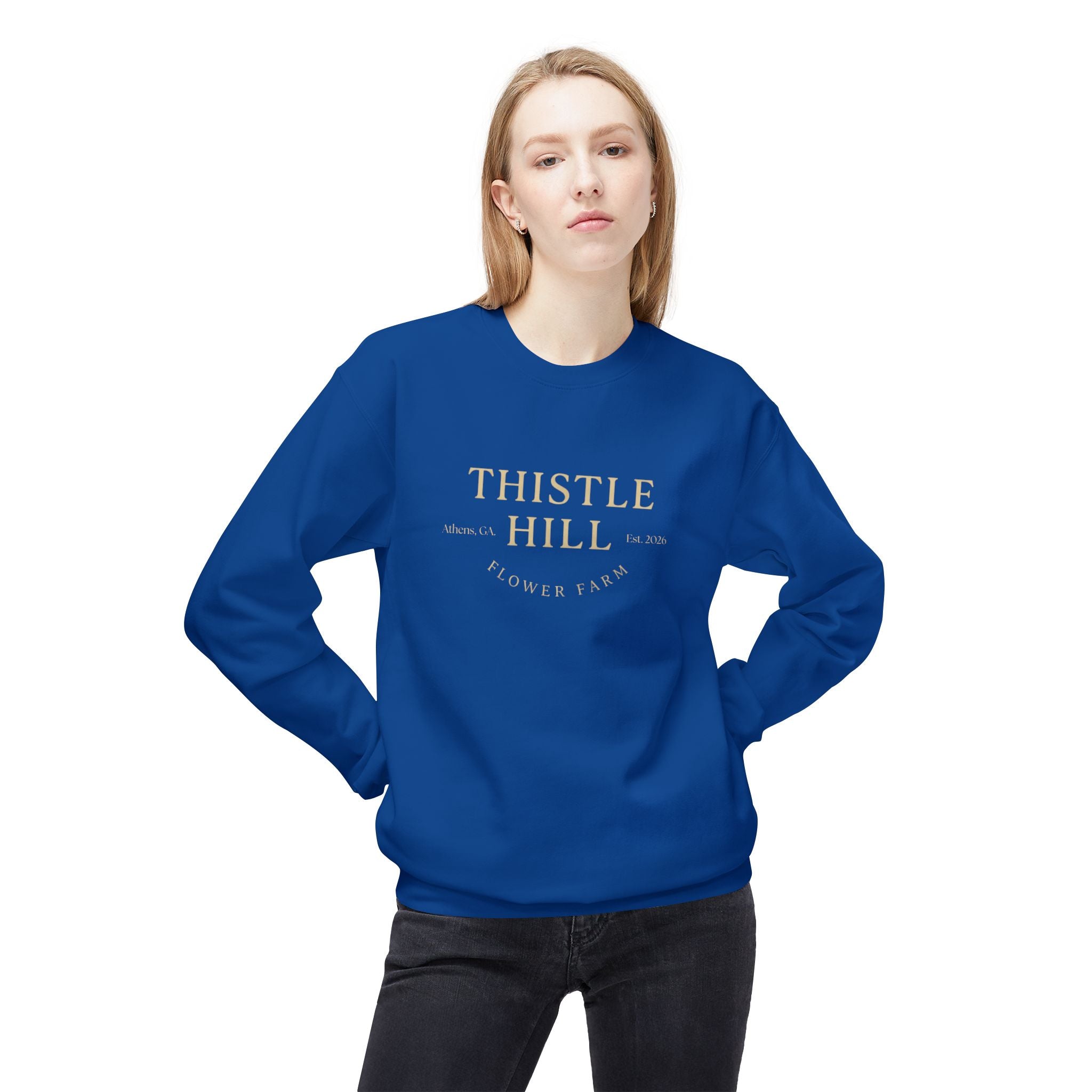 Midweight Softstyle Fleece Crewneck Sweatshirt (TAN)