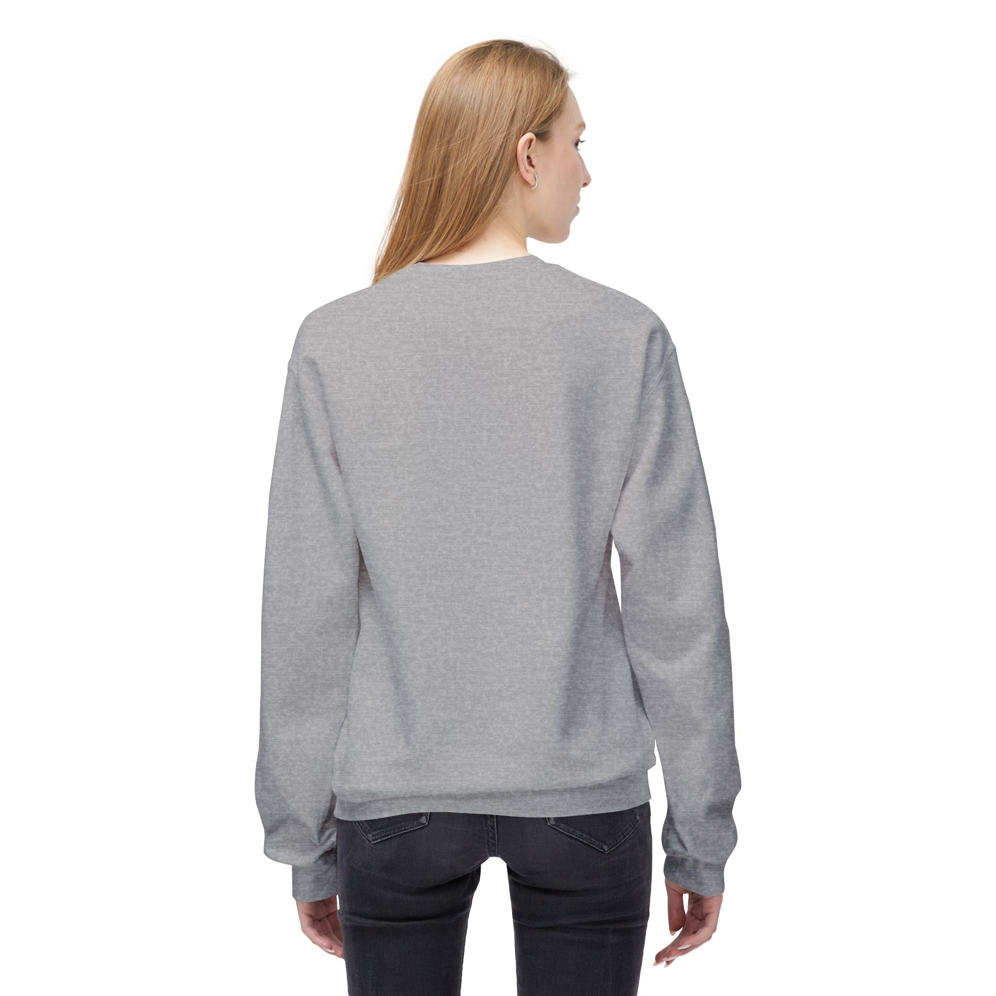 Midweight Softstyle Fleece Crewneck Sweatshirt (white)