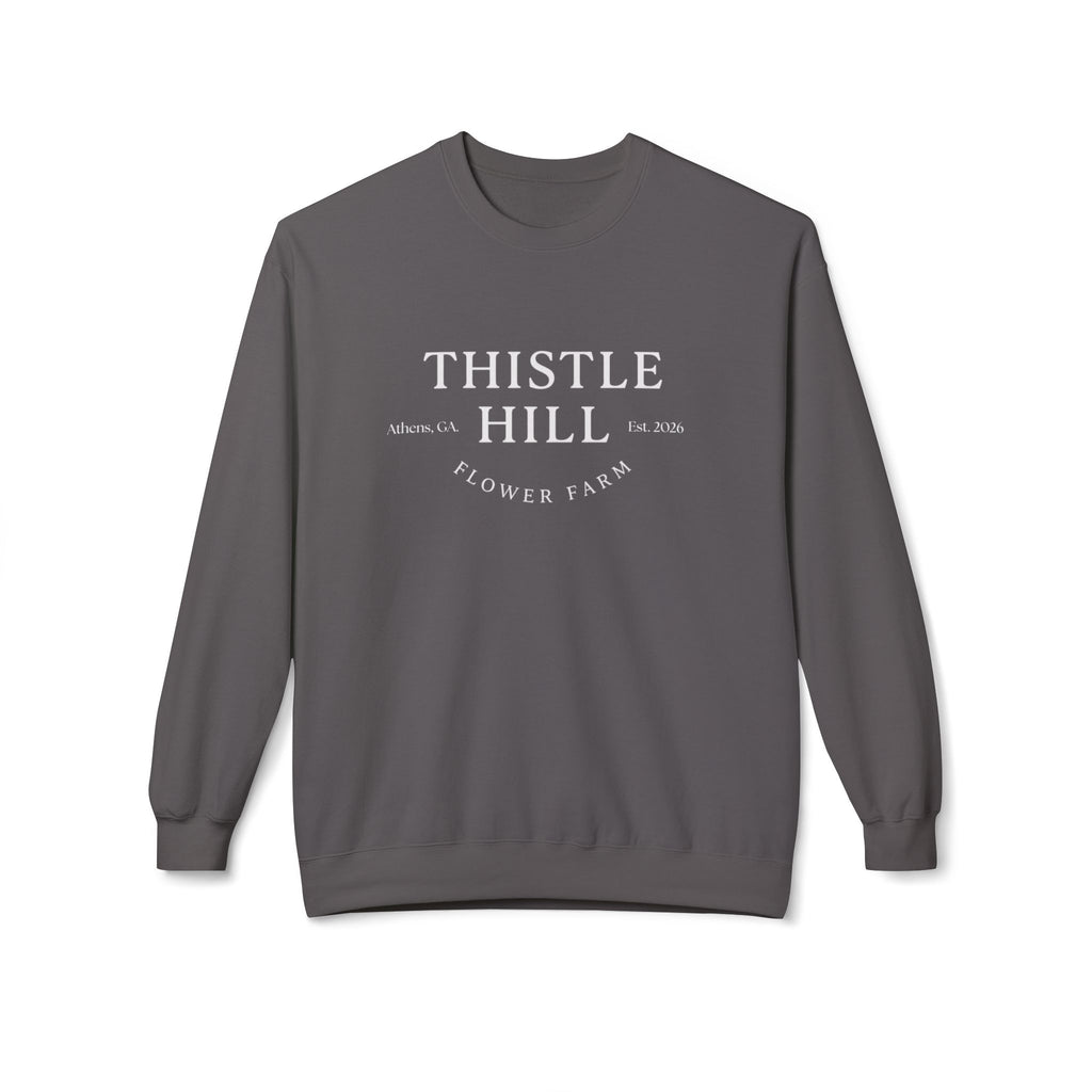 Midweight Softstyle Fleece Crewneck Sweatshirt (white)
